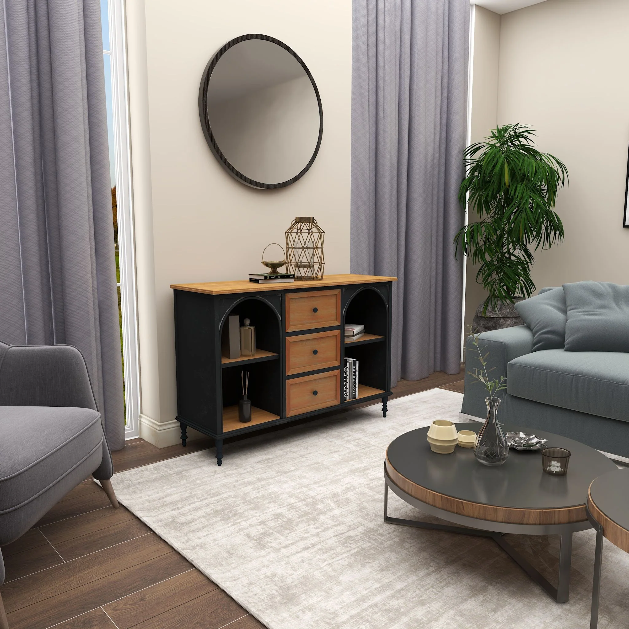 Renato Accent Cabinet - Brown - Image 17