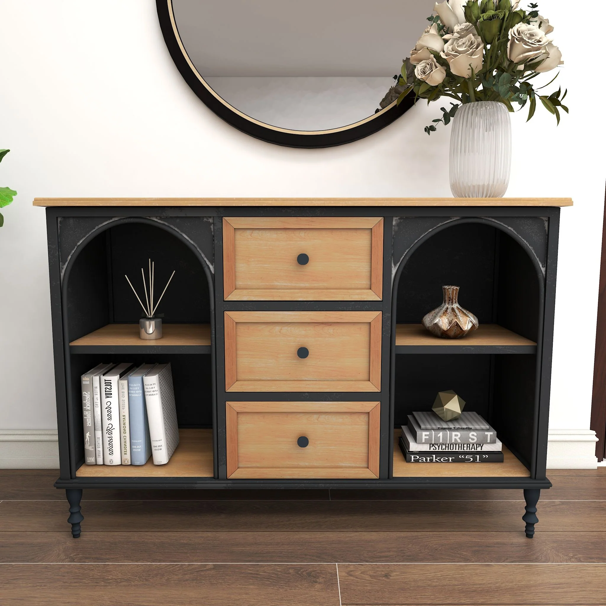 Renato Accent Cabinet - Brown - Image 2