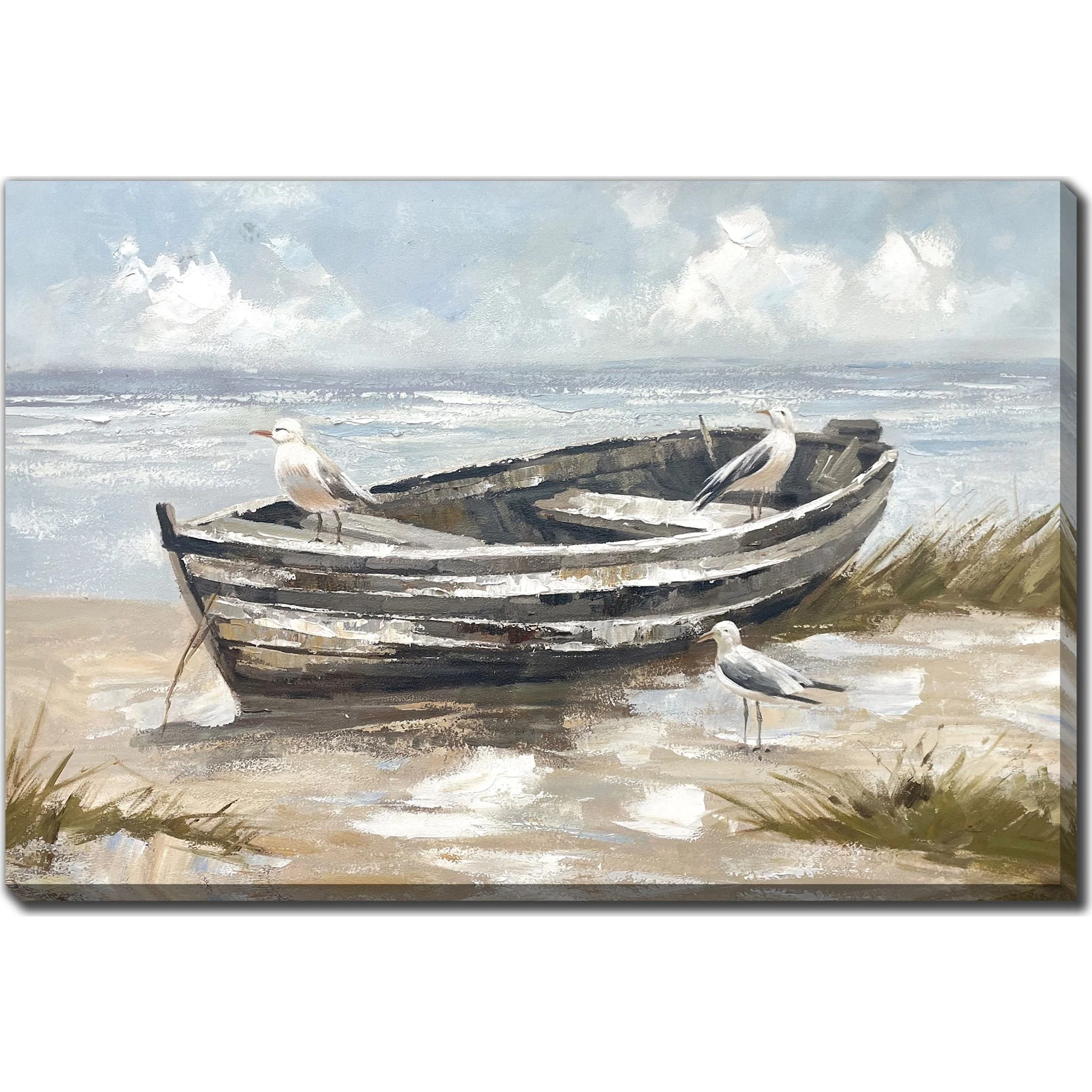 Resting Rowboat Wall Art 45.00" x 30.00"