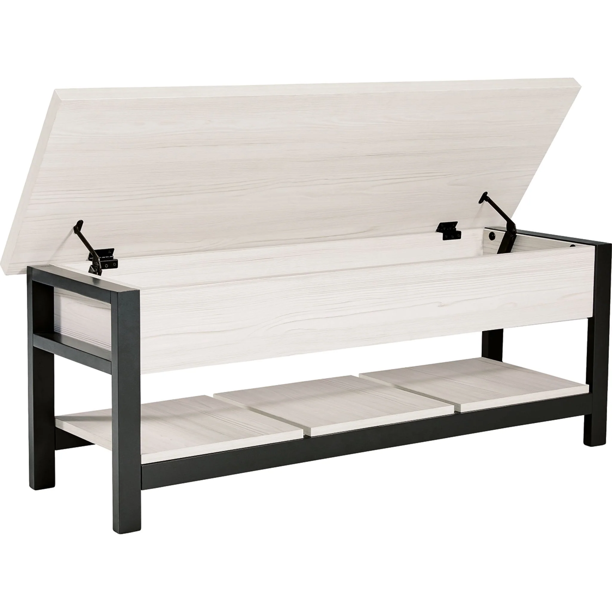 Rhyson Storage Bench - White - Image 3