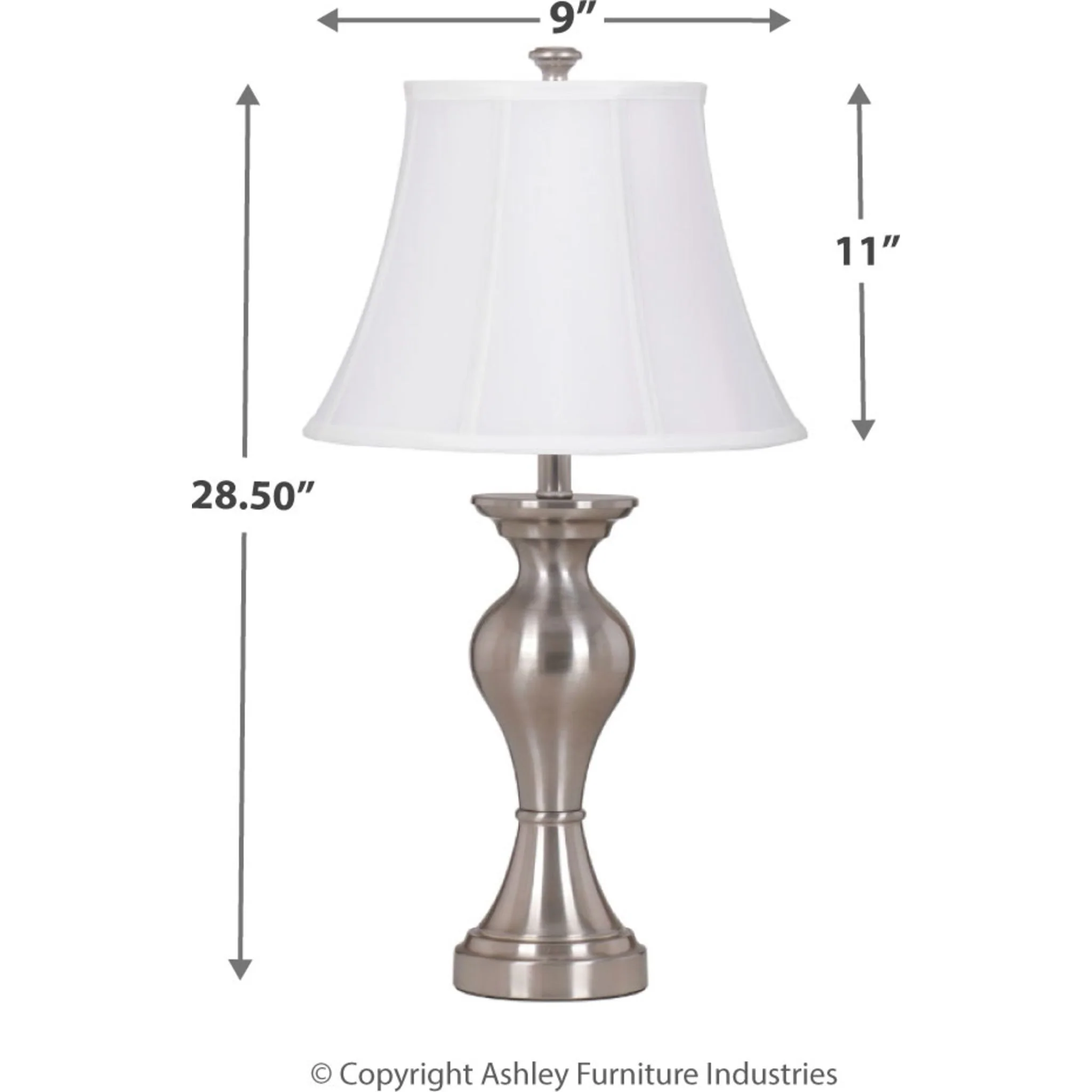 Rishona Table Lamp Pair 28.50" - Image 6