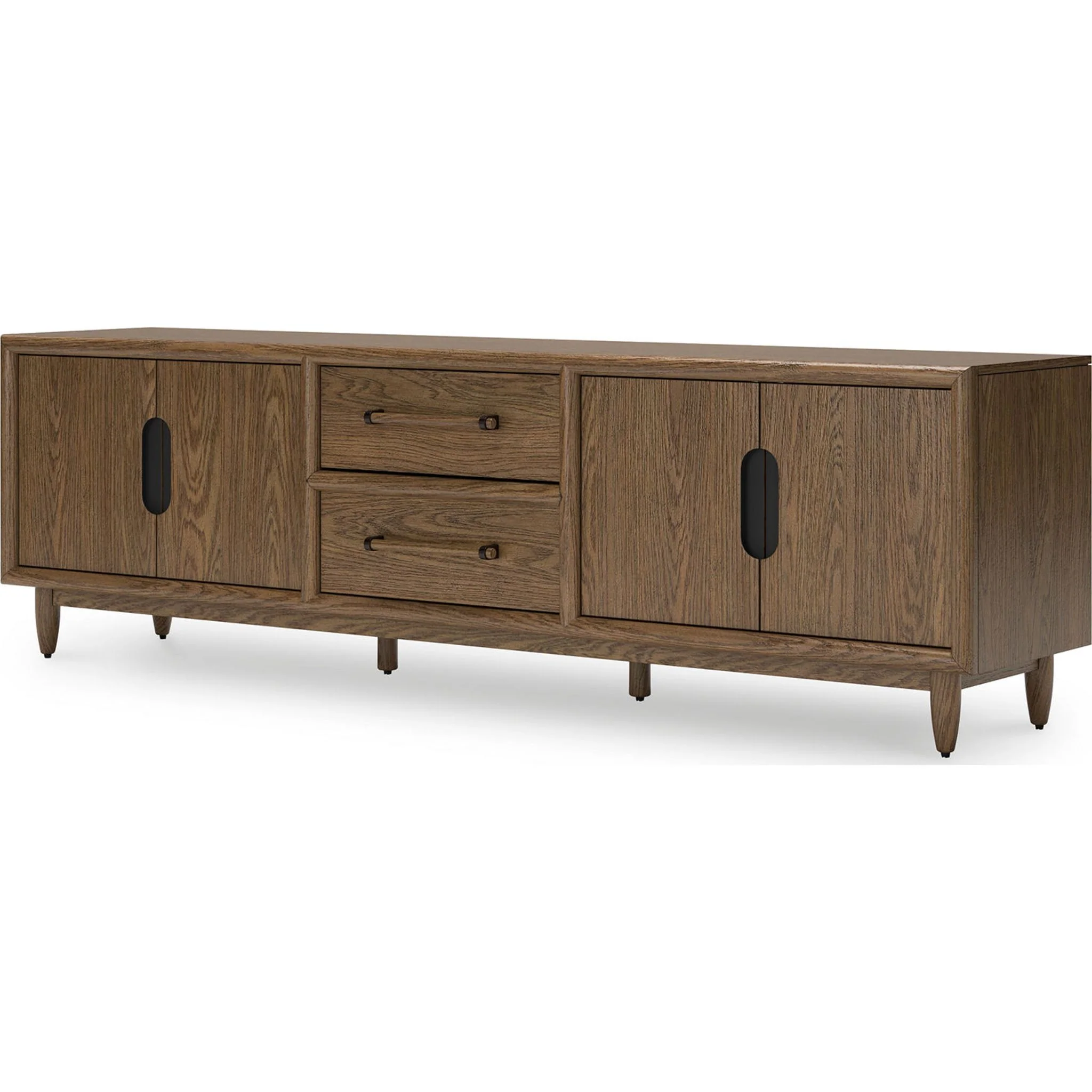 Roanhowe TV Stand - Brown - Image 3