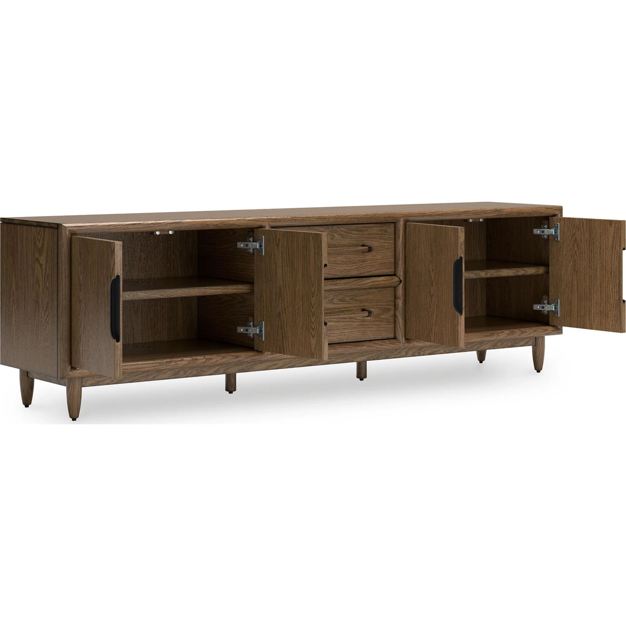 Roanhowe TV Stand - Brown - Image 4