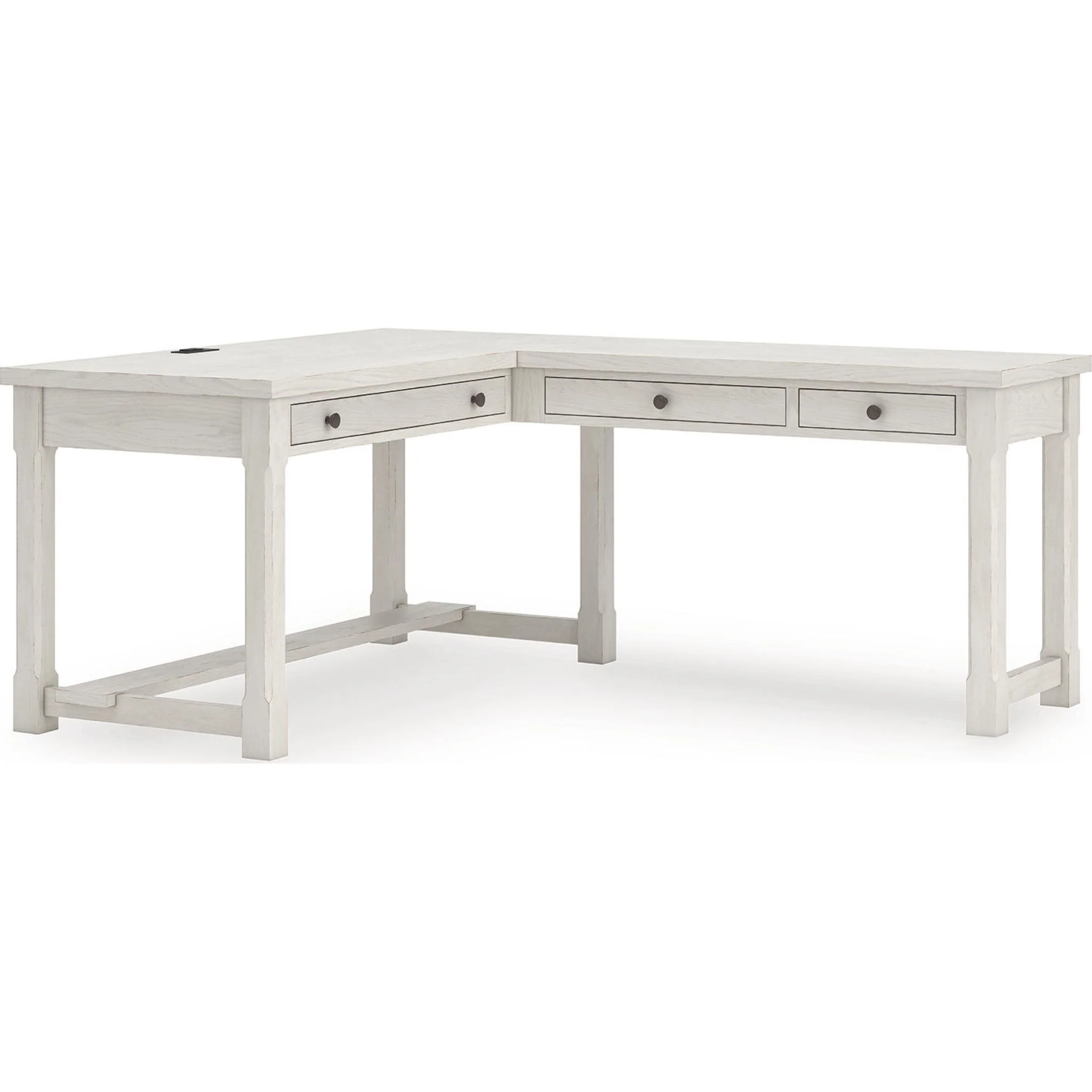Robbinsdale L-Desk - Antique White - Image 5