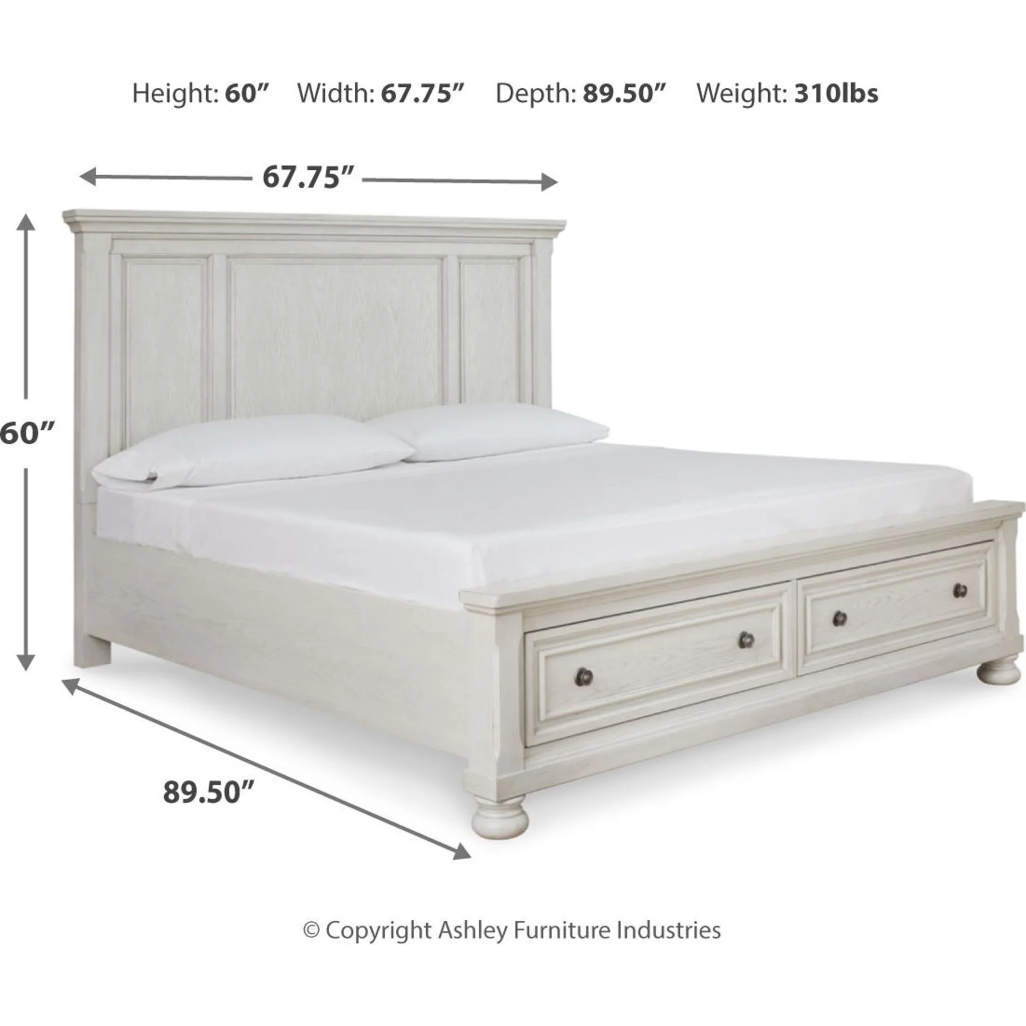 Robbinsdale Storage Bed - Antique White - Image 9