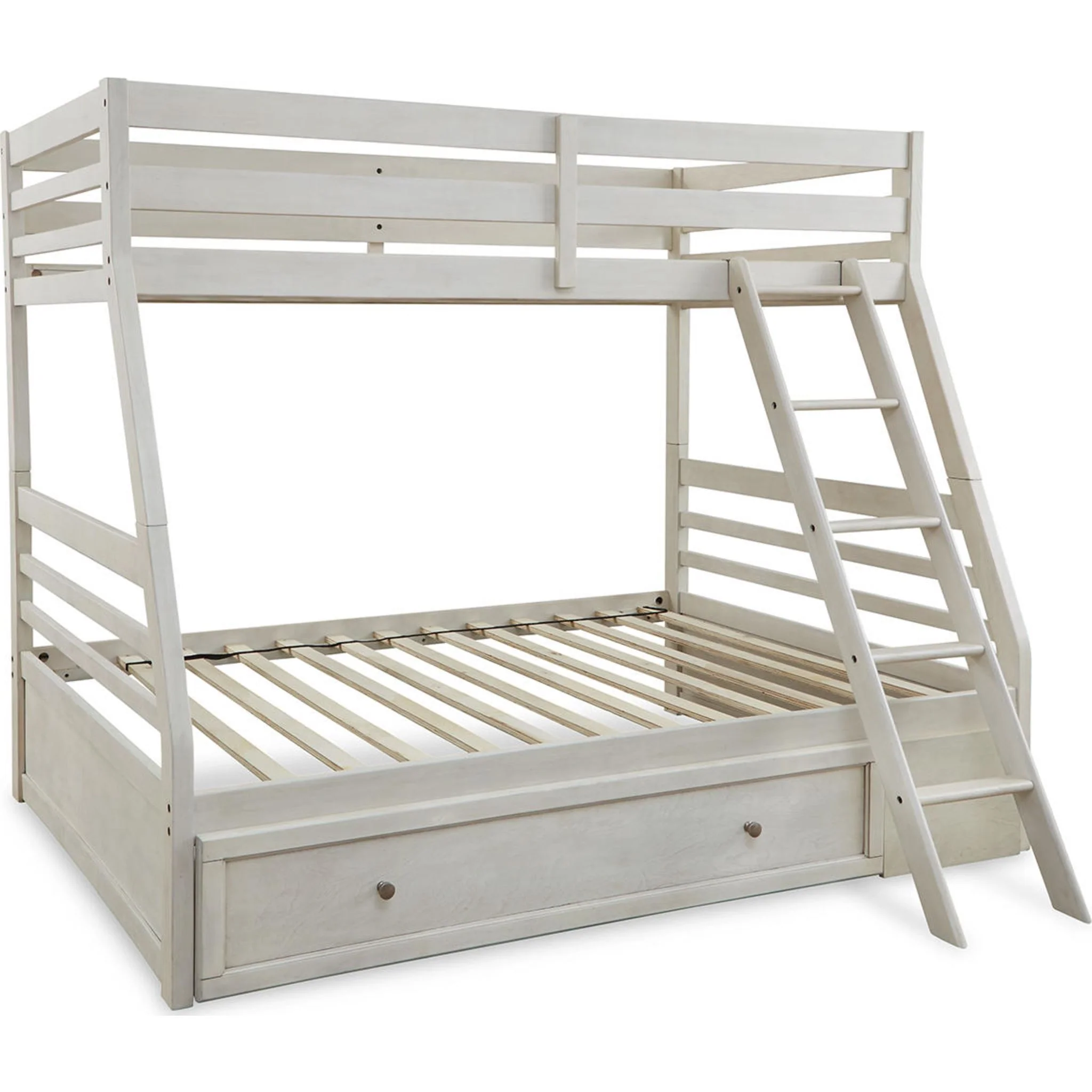 Robbinsdale Twin/Full Bunk Bed with Storage - Antique White - Image 14