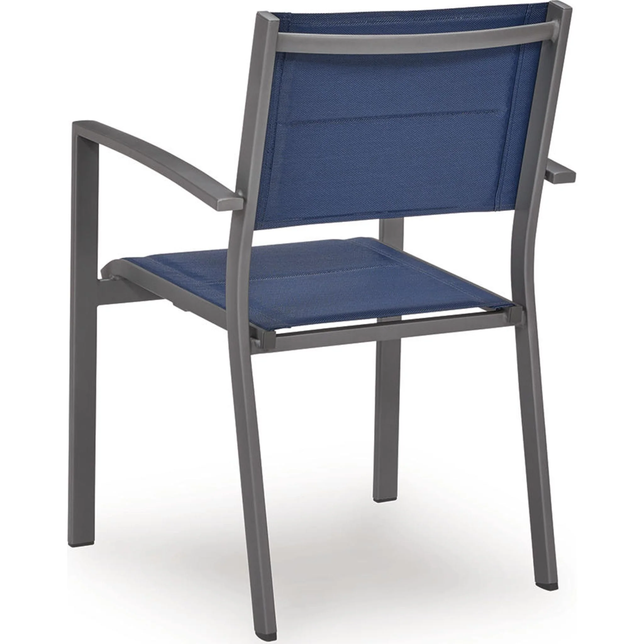 Rocky Creek Outdoor Sling Arm Chair (Set of 4) - Blue/Gray - Image 3