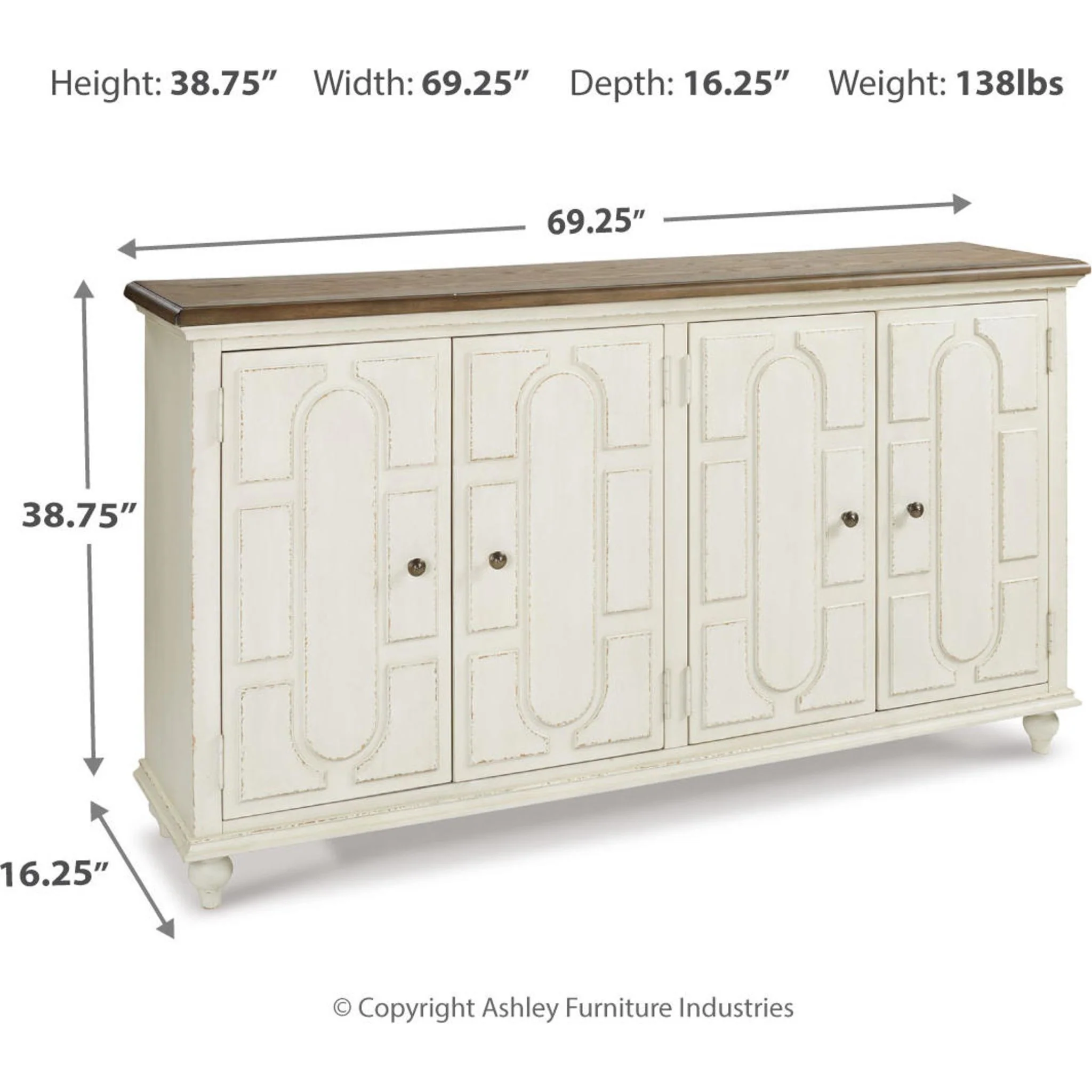 Roranville Cabinet - Antique White - Image 21