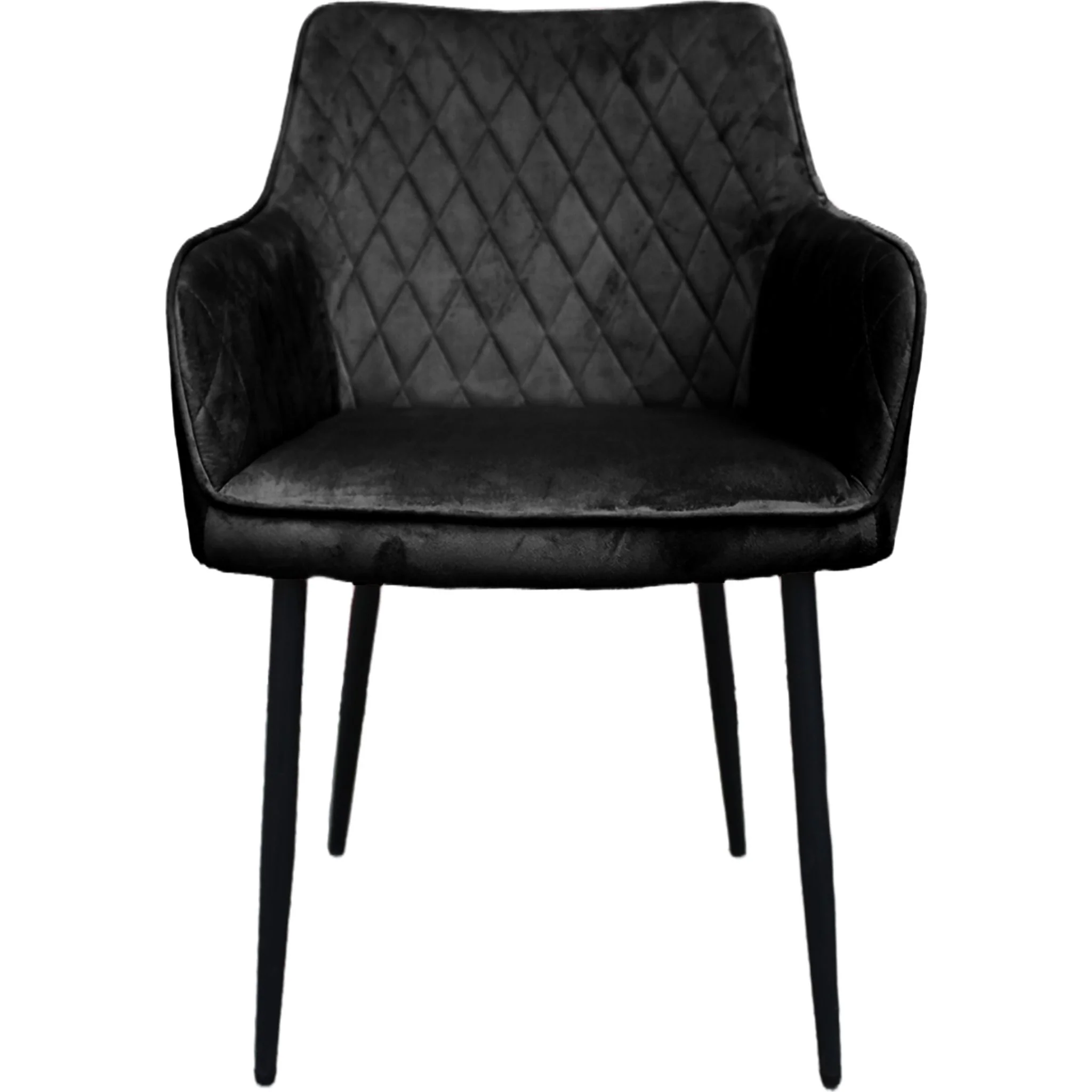 Roseline Arm Chair - Velvet Black - (D742128440SHCS) - Image 2