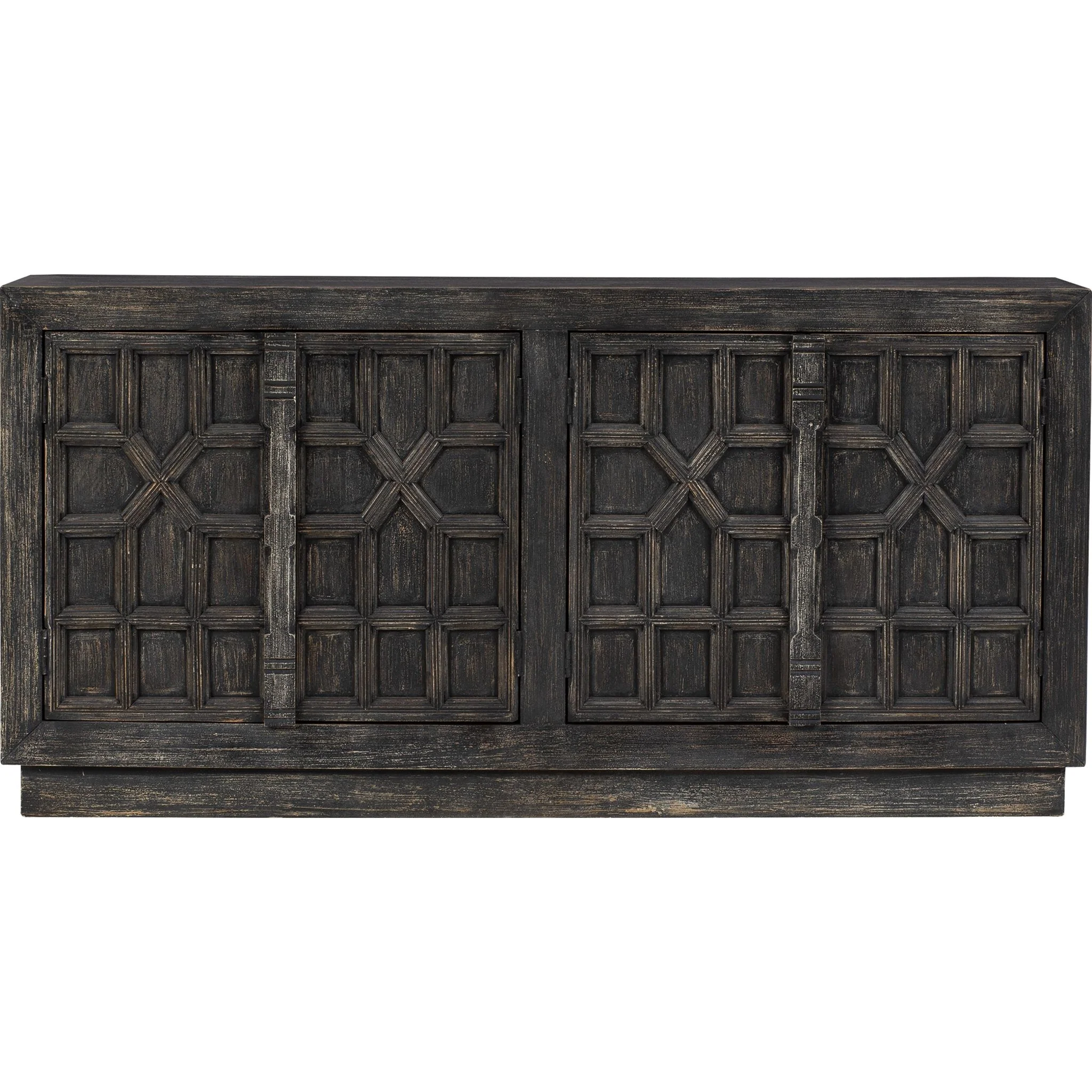 Roseworth Accent Cabinet - Distressed Black - Image 3