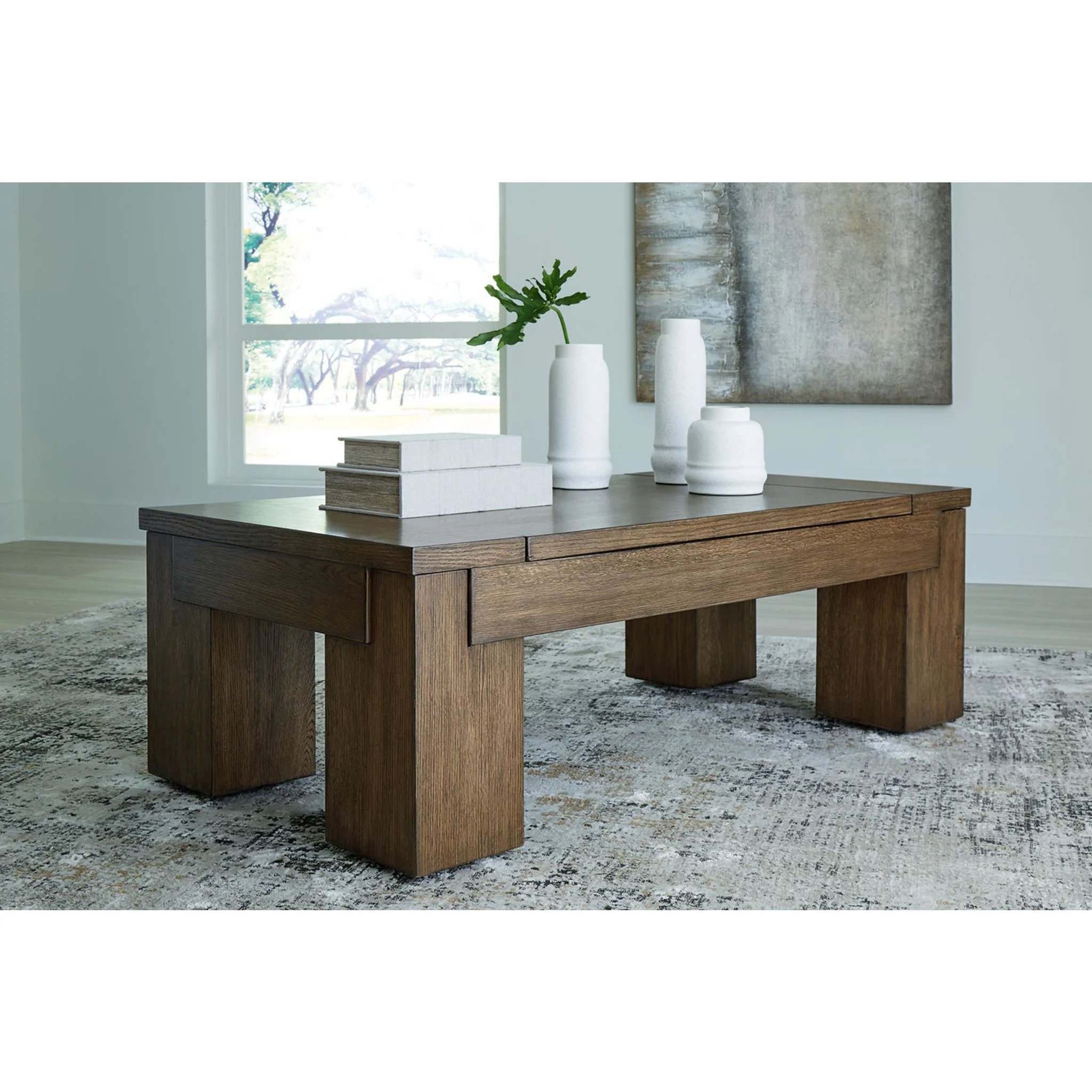 Rosswain Coffee Table - Warm Brown - Image 2