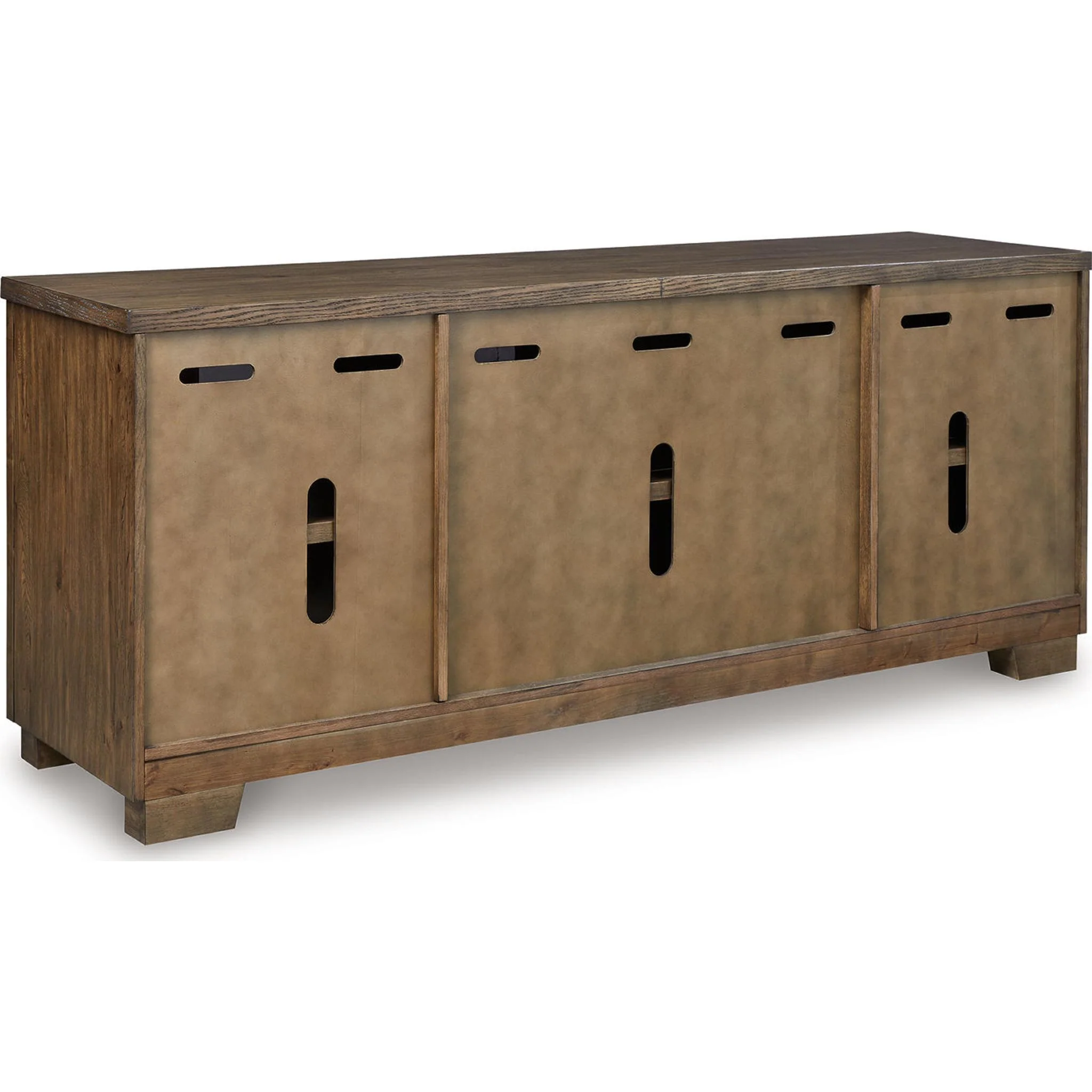 Rosswain TV Stand - Warm Brown - Image 5