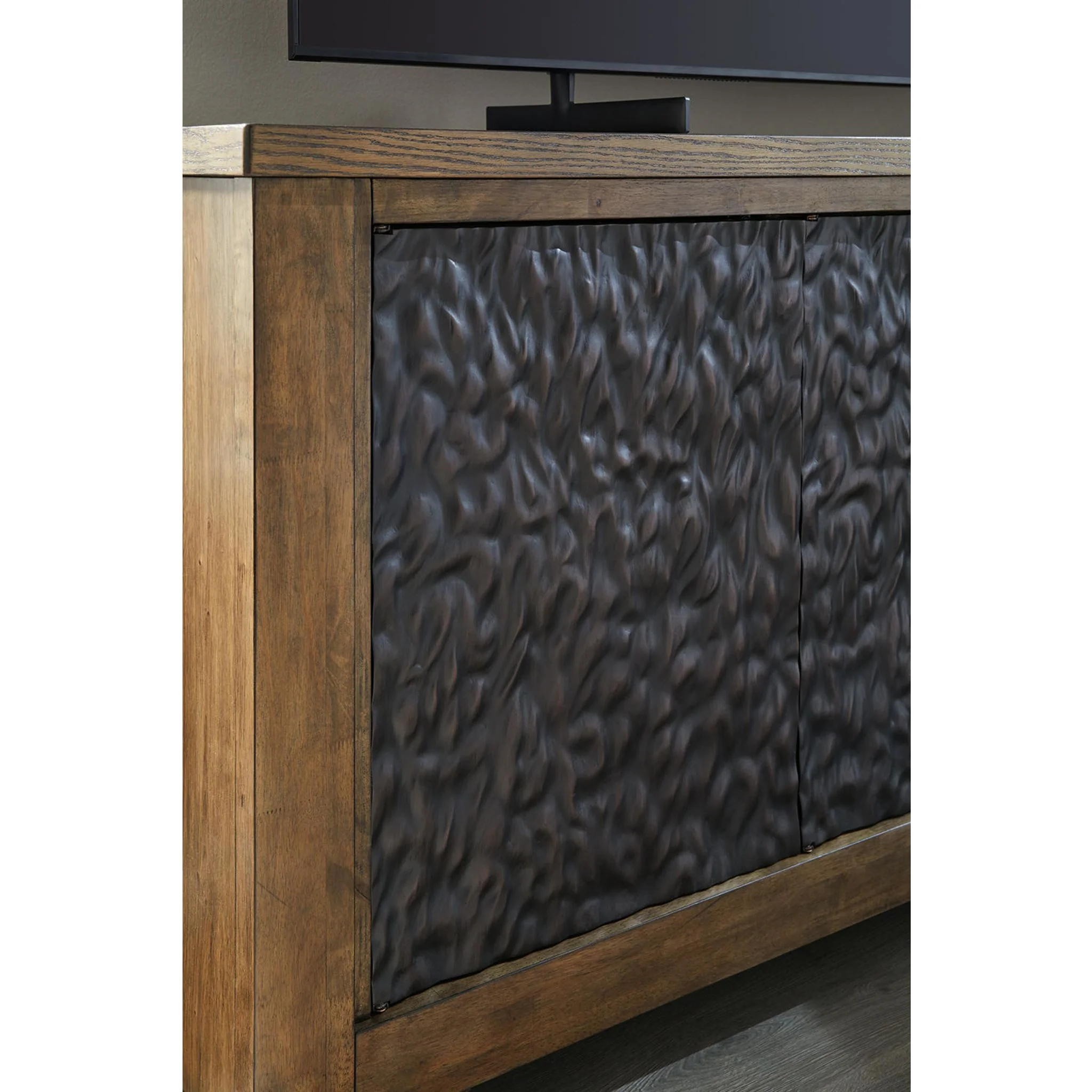 Rosswain TV Stand - Warm Brown - Image 6