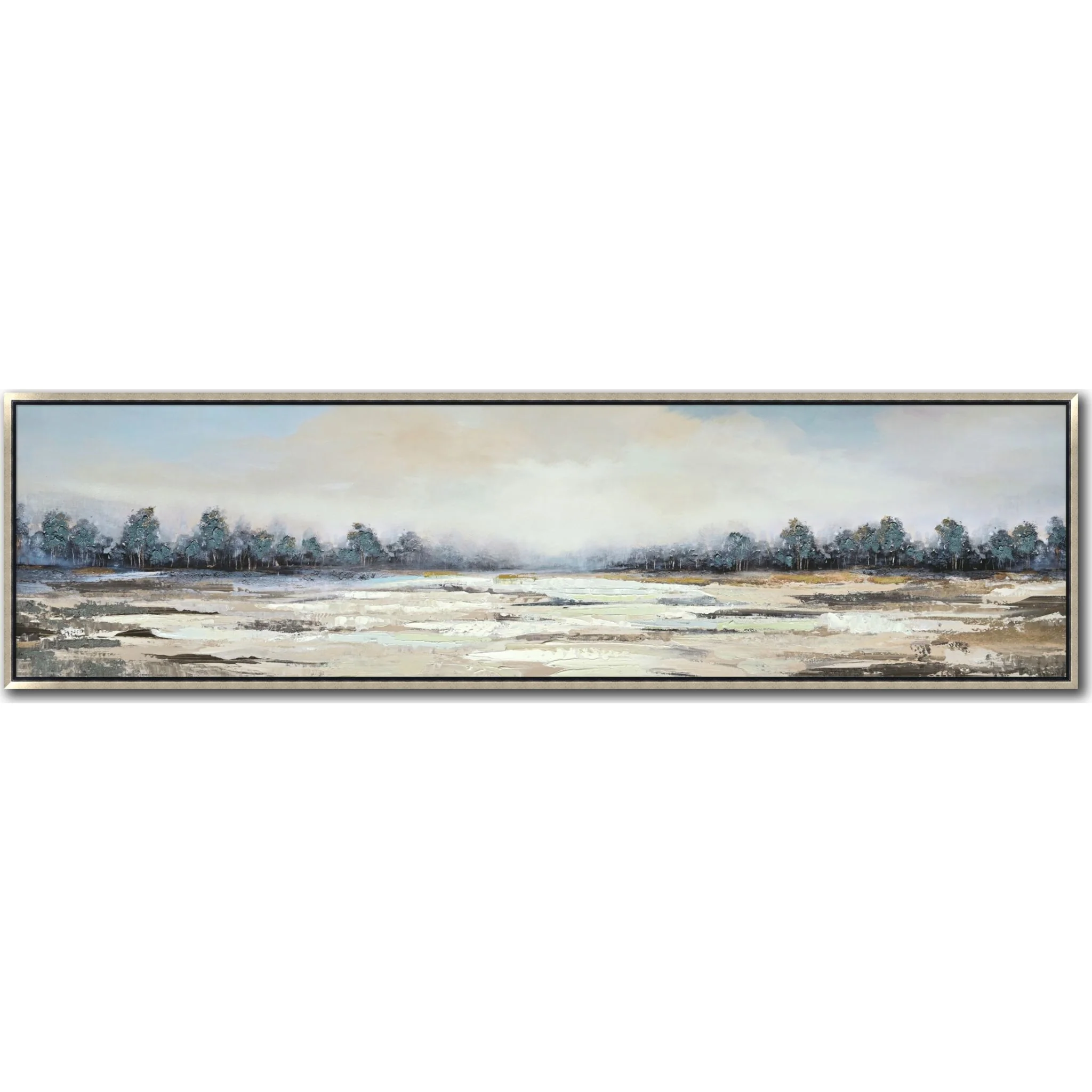 Row of Indigo Canvas 72.00" x 20.00"