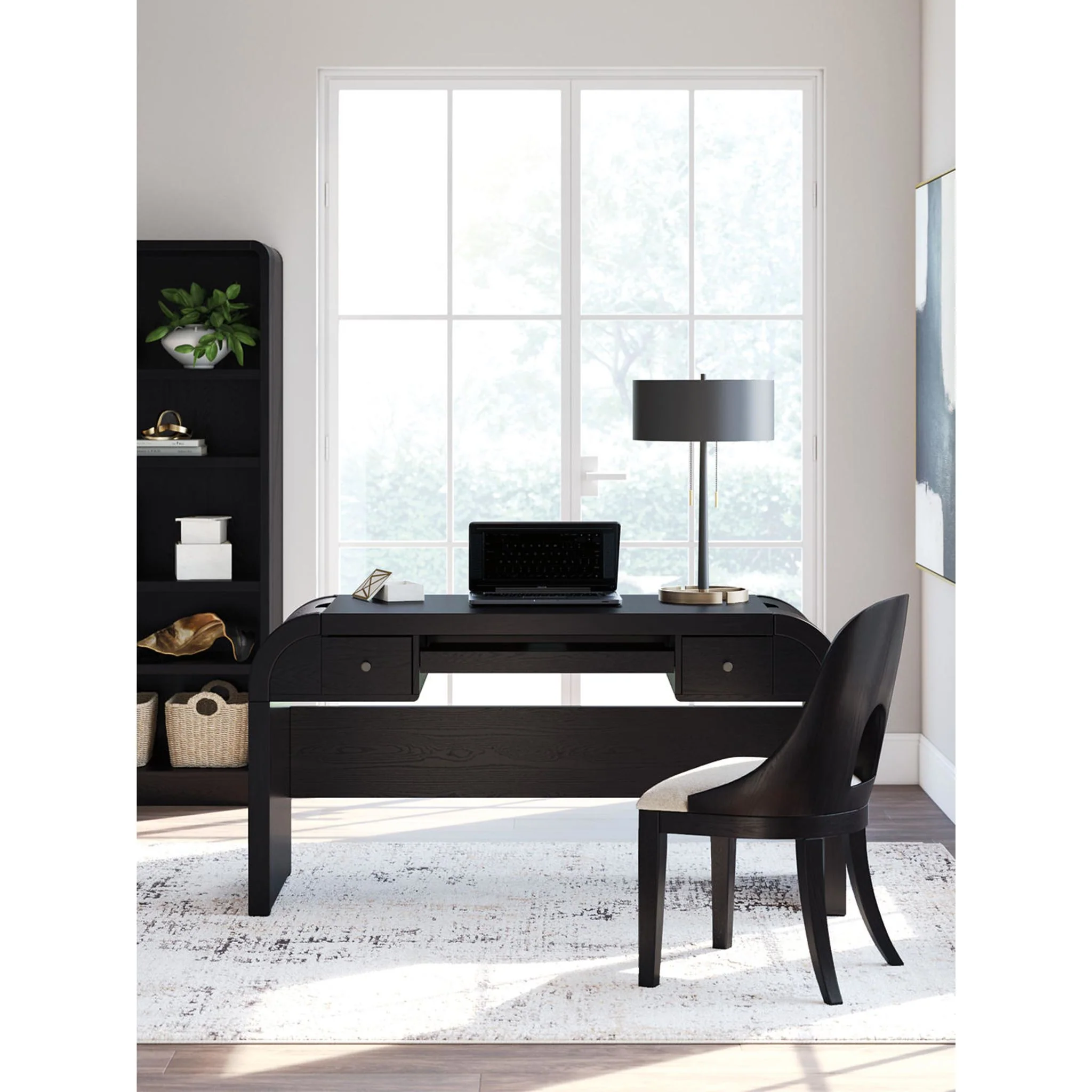 Rowanbeck Desk - Black - Image 3