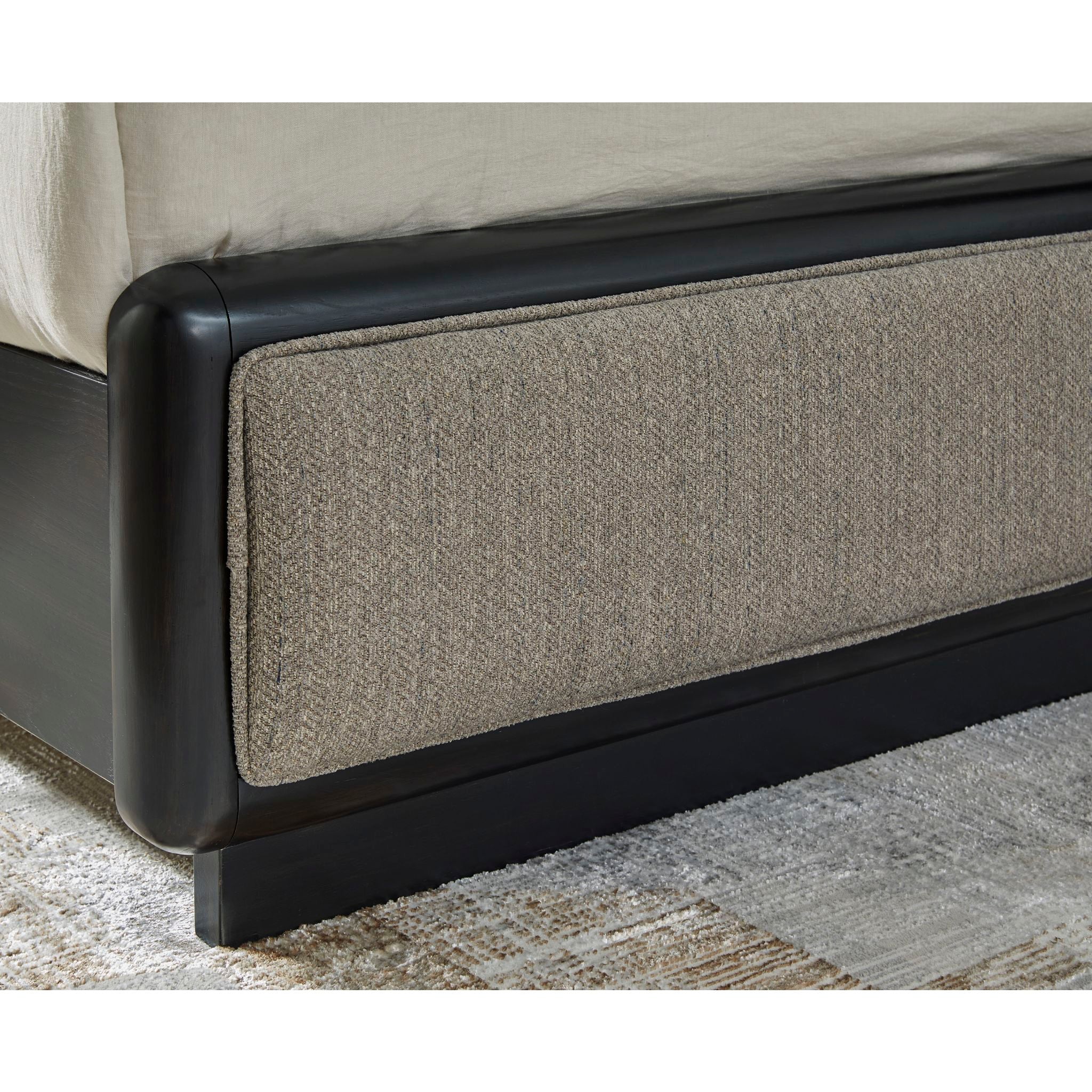 Rowanbeck King Panel Bed - Gray/Black - Image 7