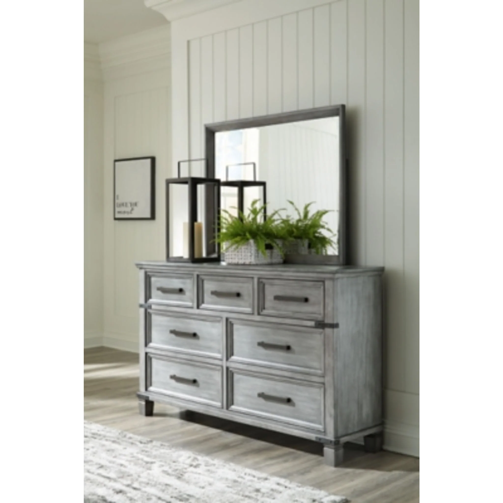 Russelyn Dresser and Mirror - Gray - Image 2