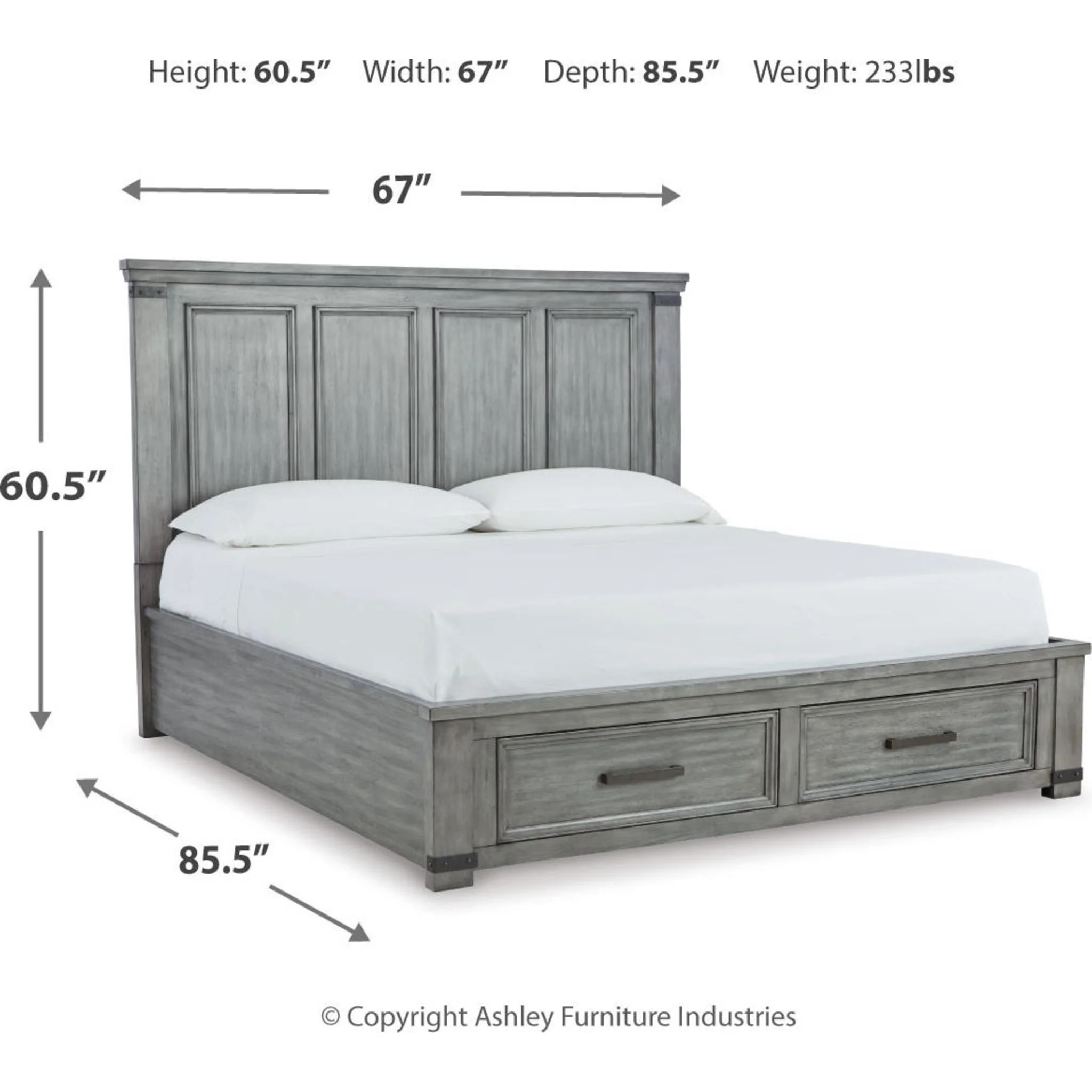 Russelyn Storage Bed - Gray - Image 6