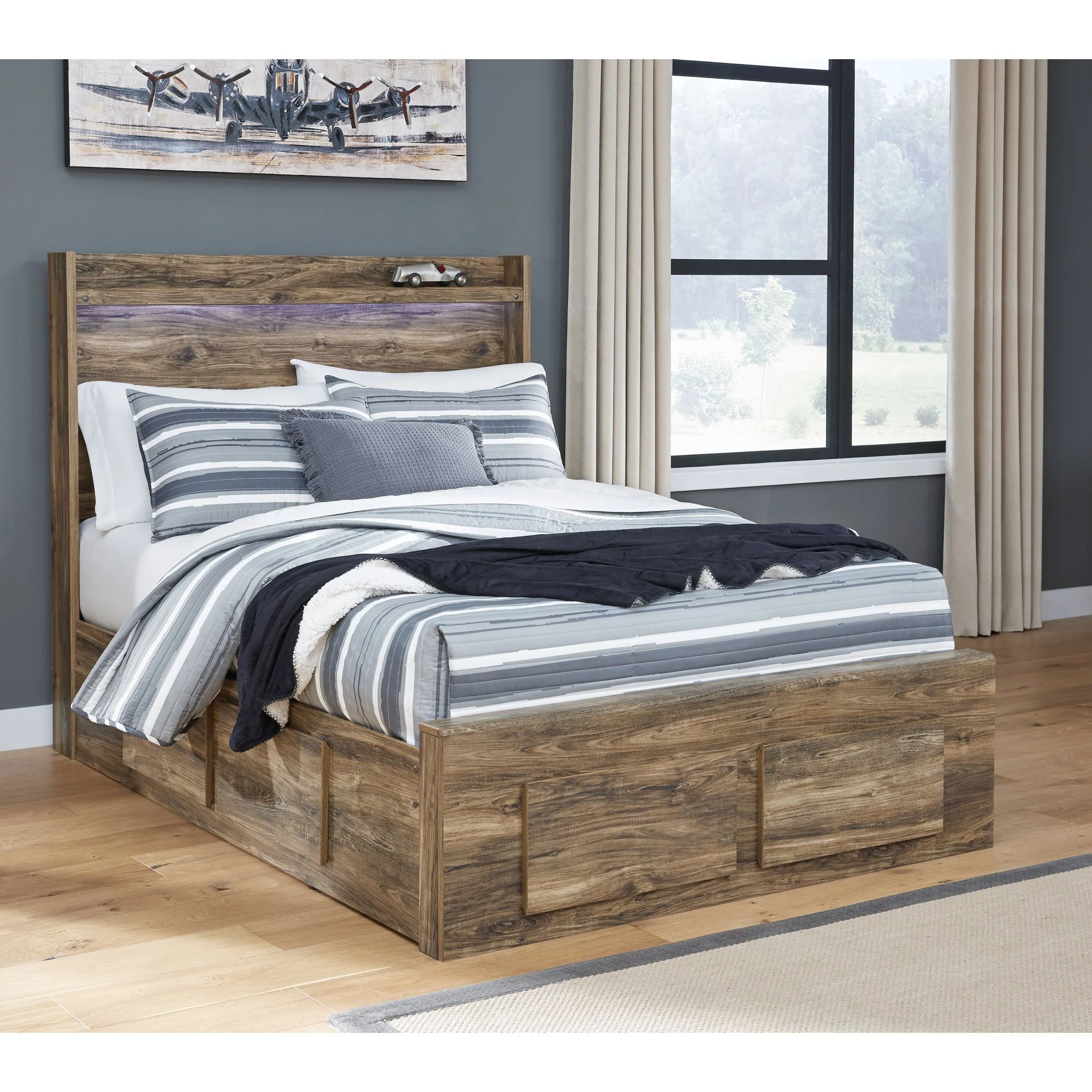Rusthaven Full Storage Bed - Brown - Image 5