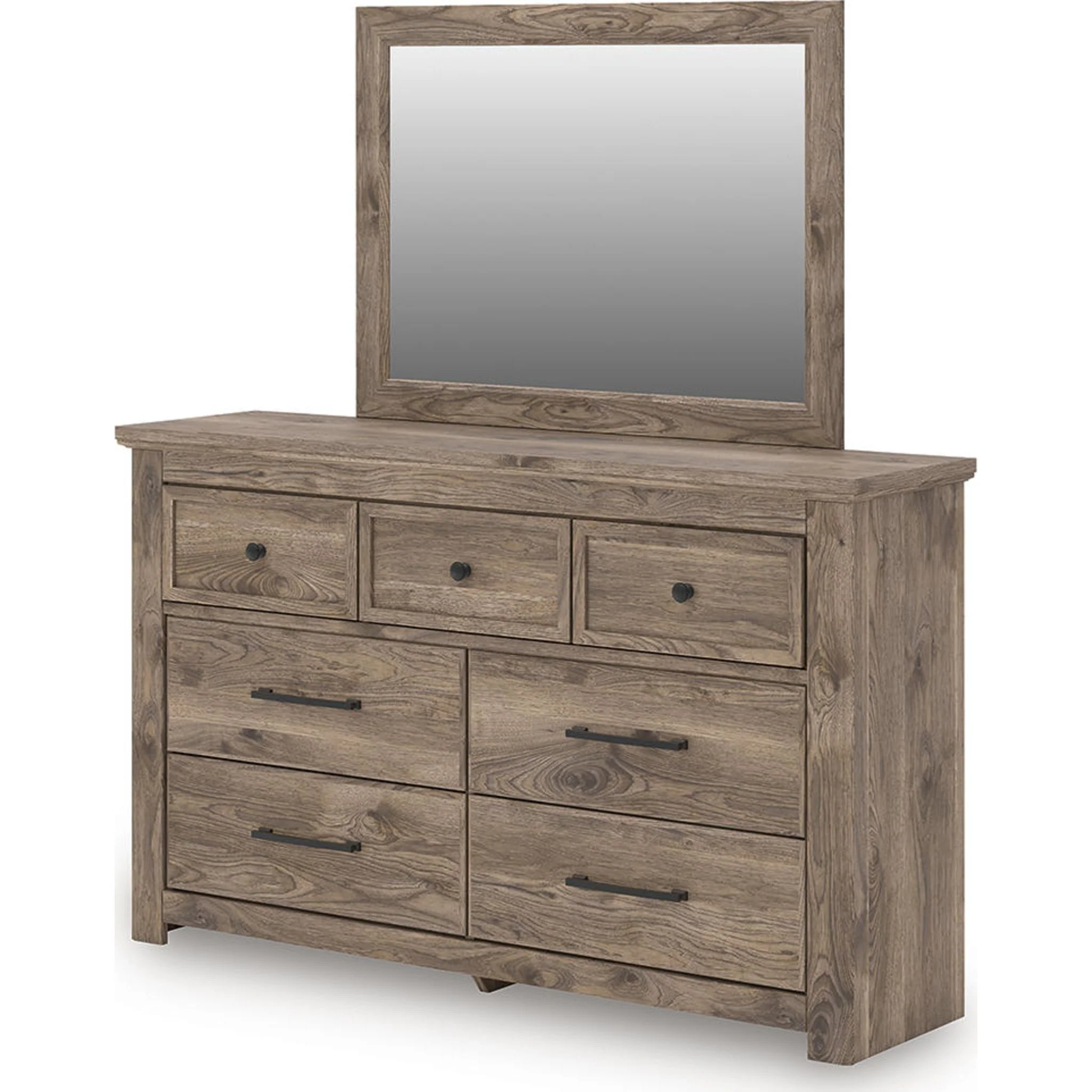 Rusticott 6 Piece King Panel Bedroom - Brown - Image 2