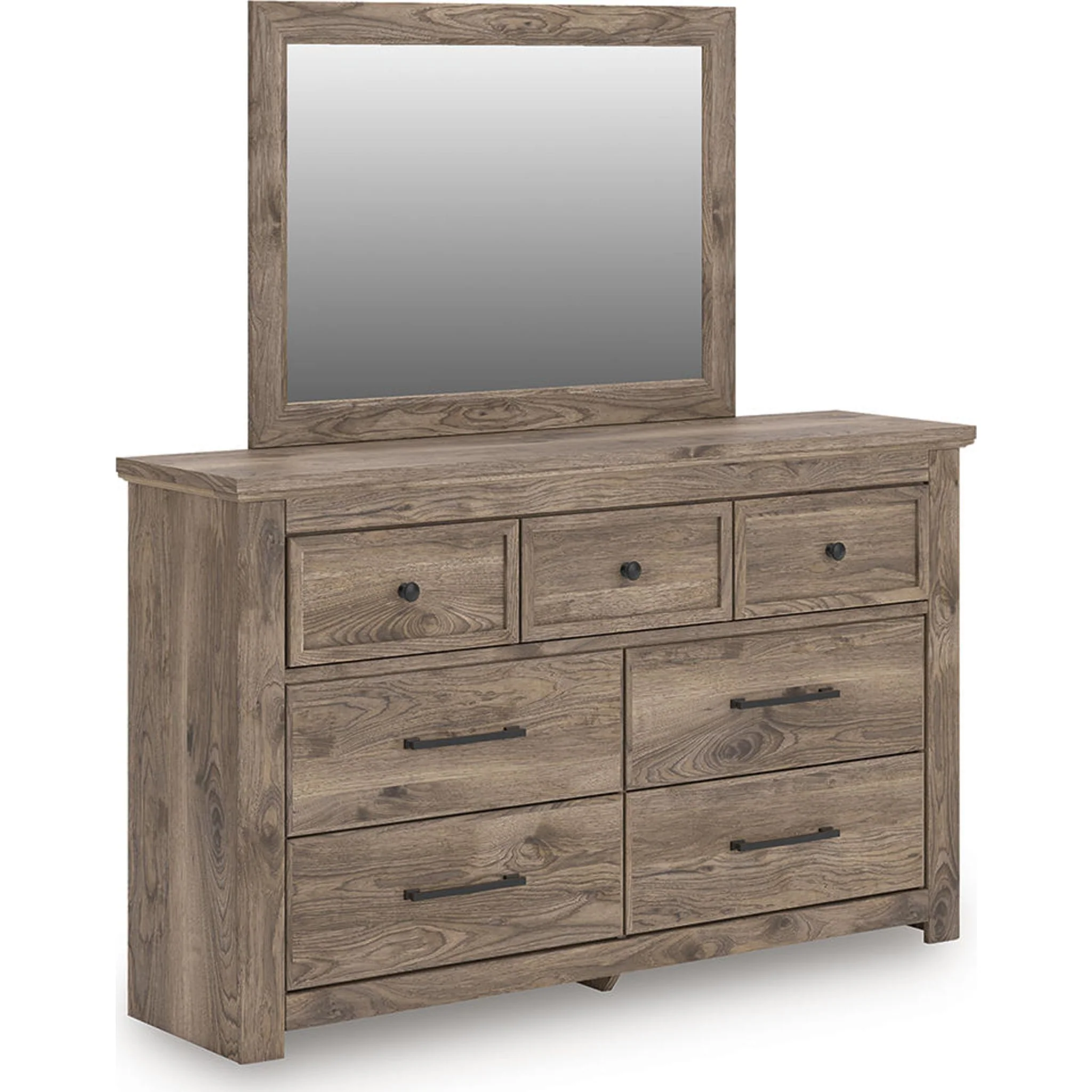 Rusticott 6 Piece Queen Panel Bedroom - Brown - Image 4