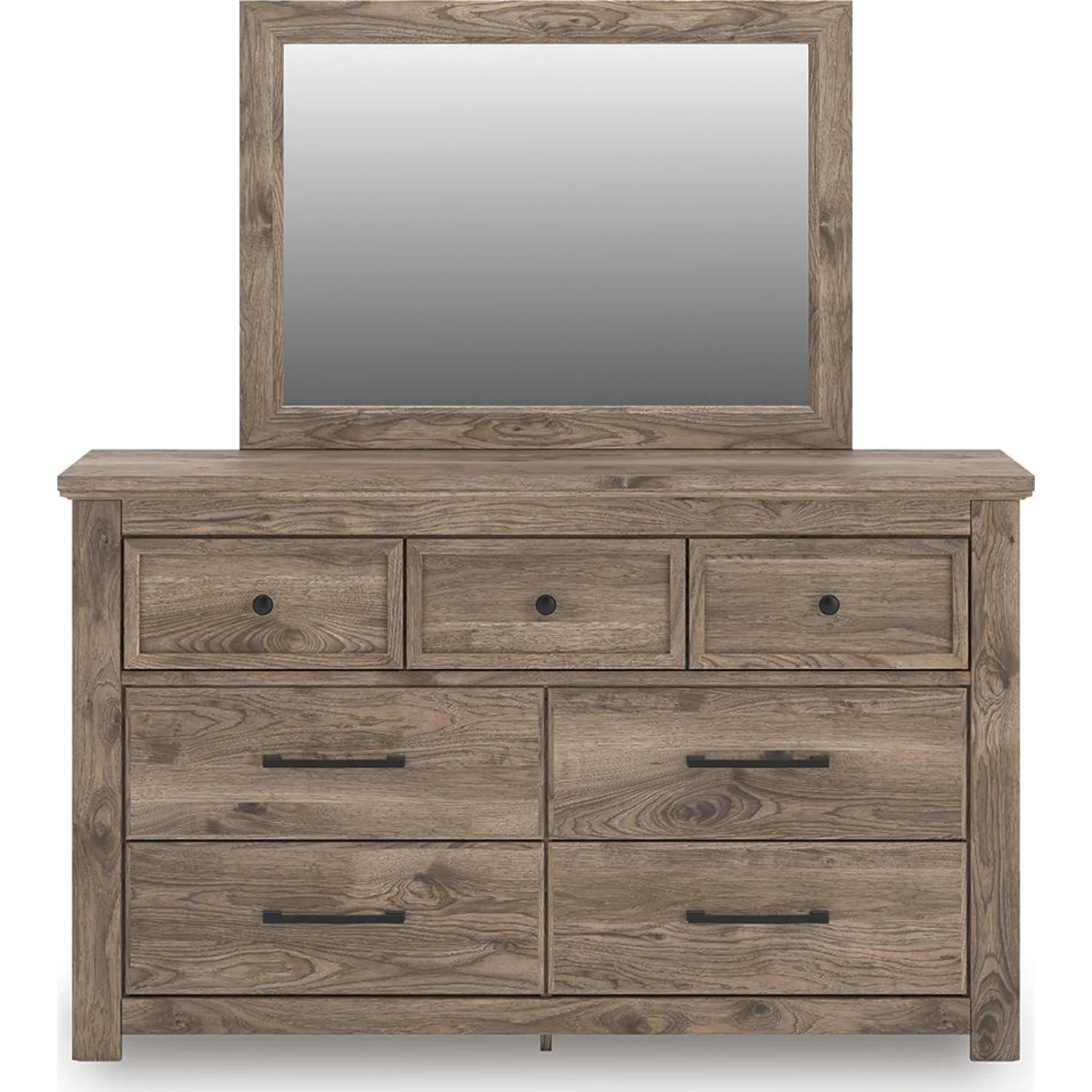 Rusticott Dresser and Mirror - Brown - Image 7