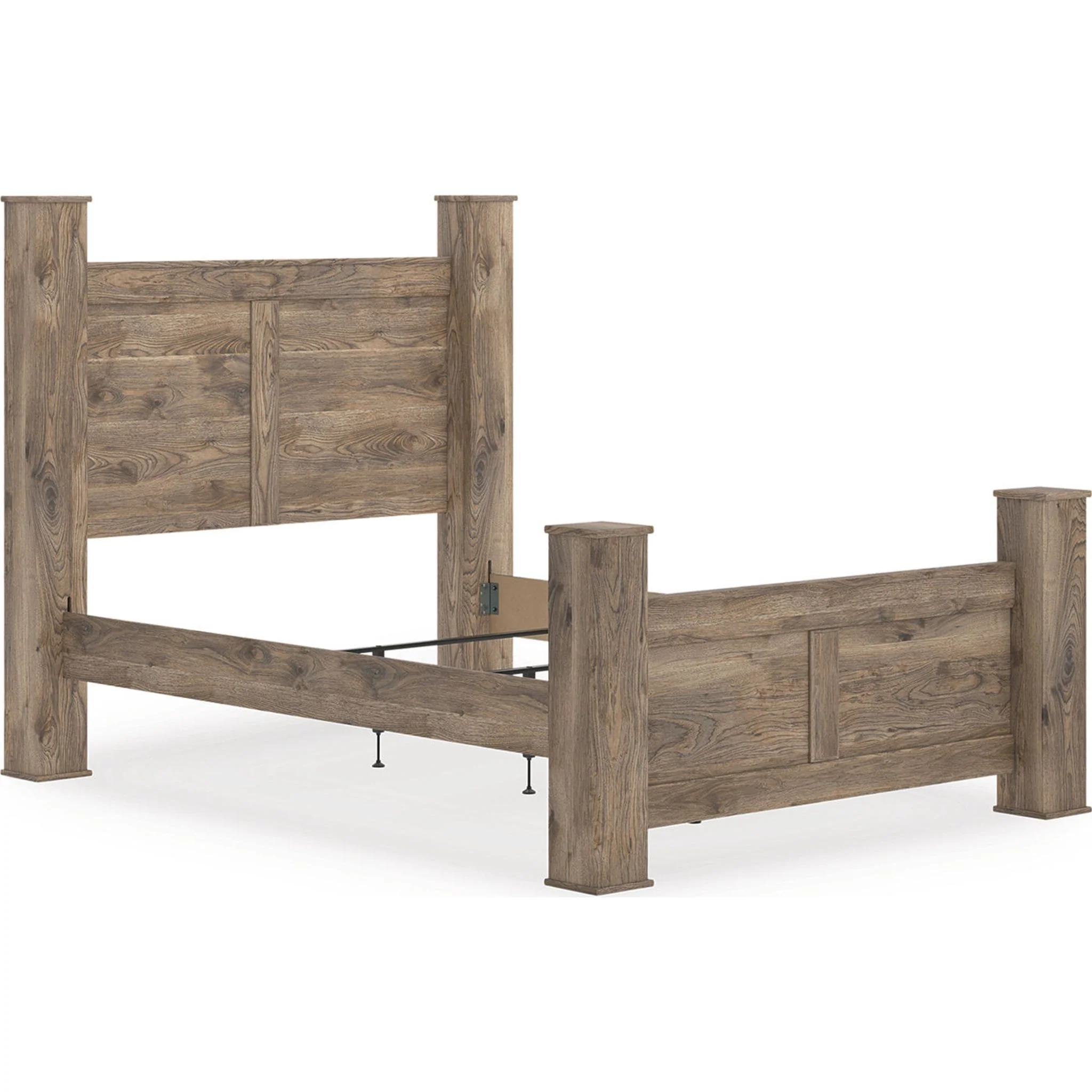 Rusticott Queen Poster Bed - Brown - Image 4