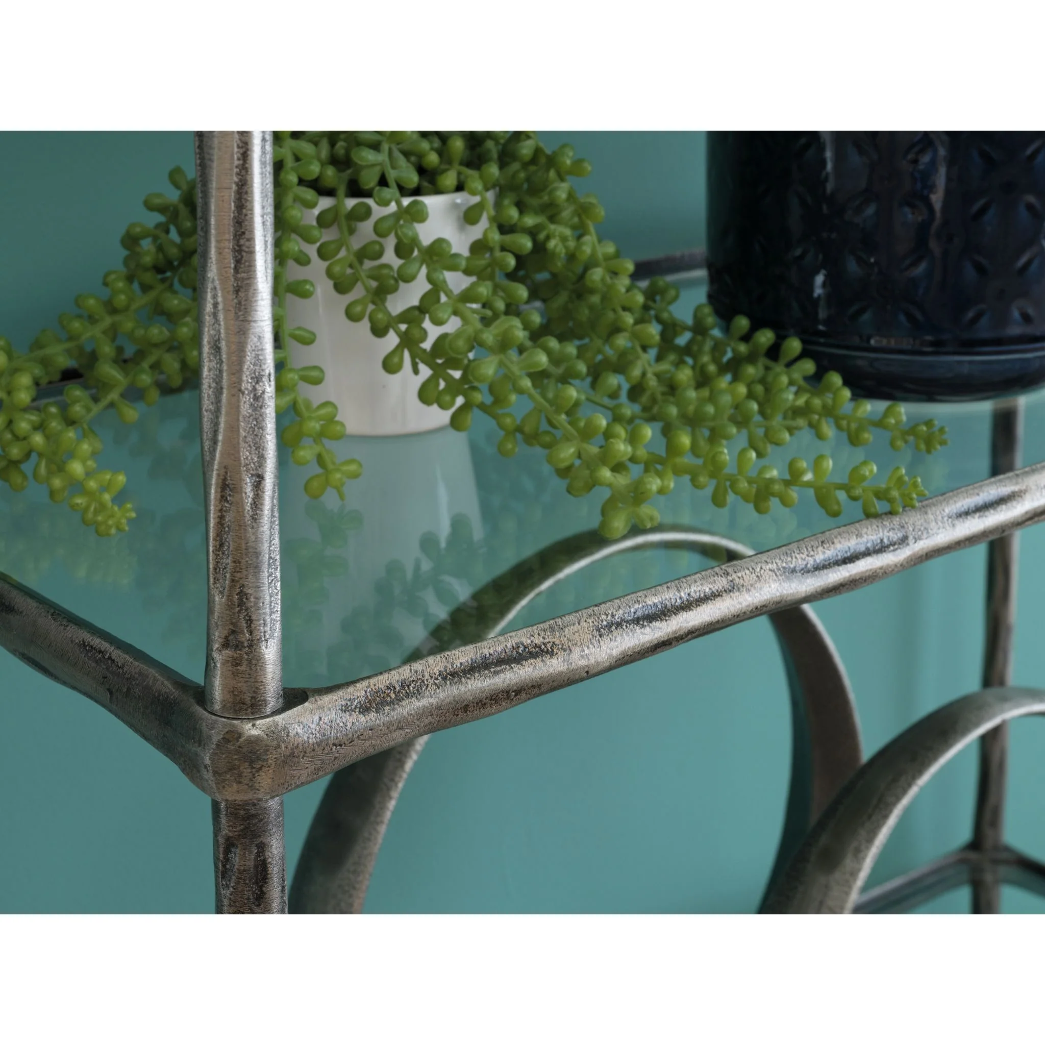 Ryandale Bookcase - Antique Pewter - Image 4