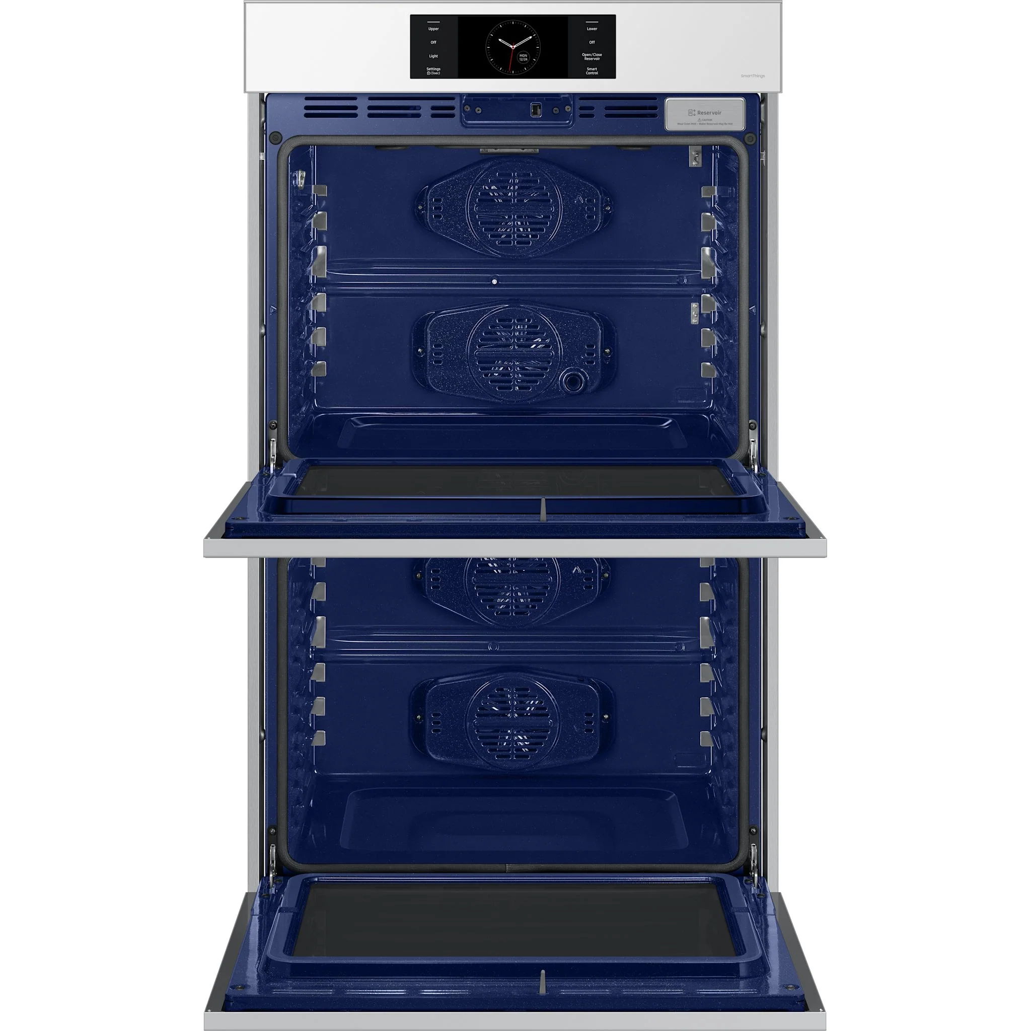 Samsung 30" Double Wall Oven (NV51CB700D12AA) - White Glass - Image 4
