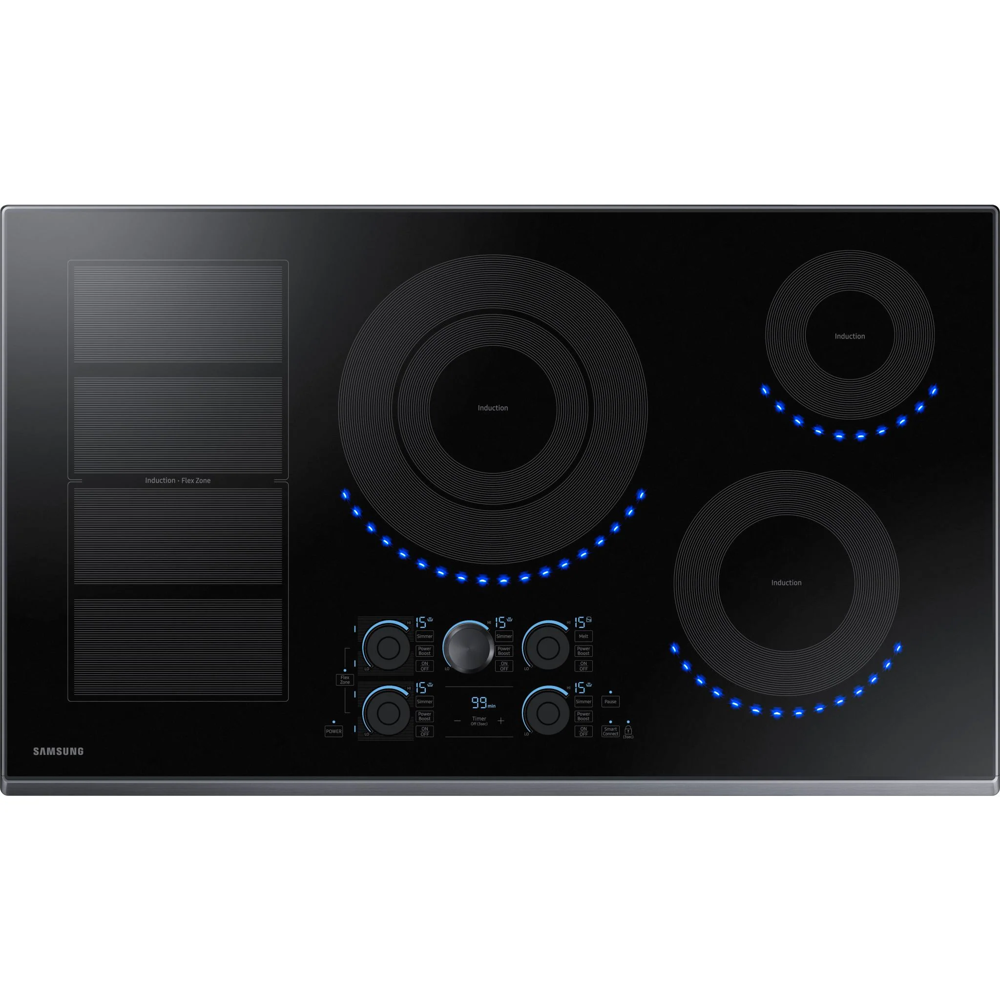 Samsung 36" Cooktop (NZ36K7880UG) - Black Stainless
