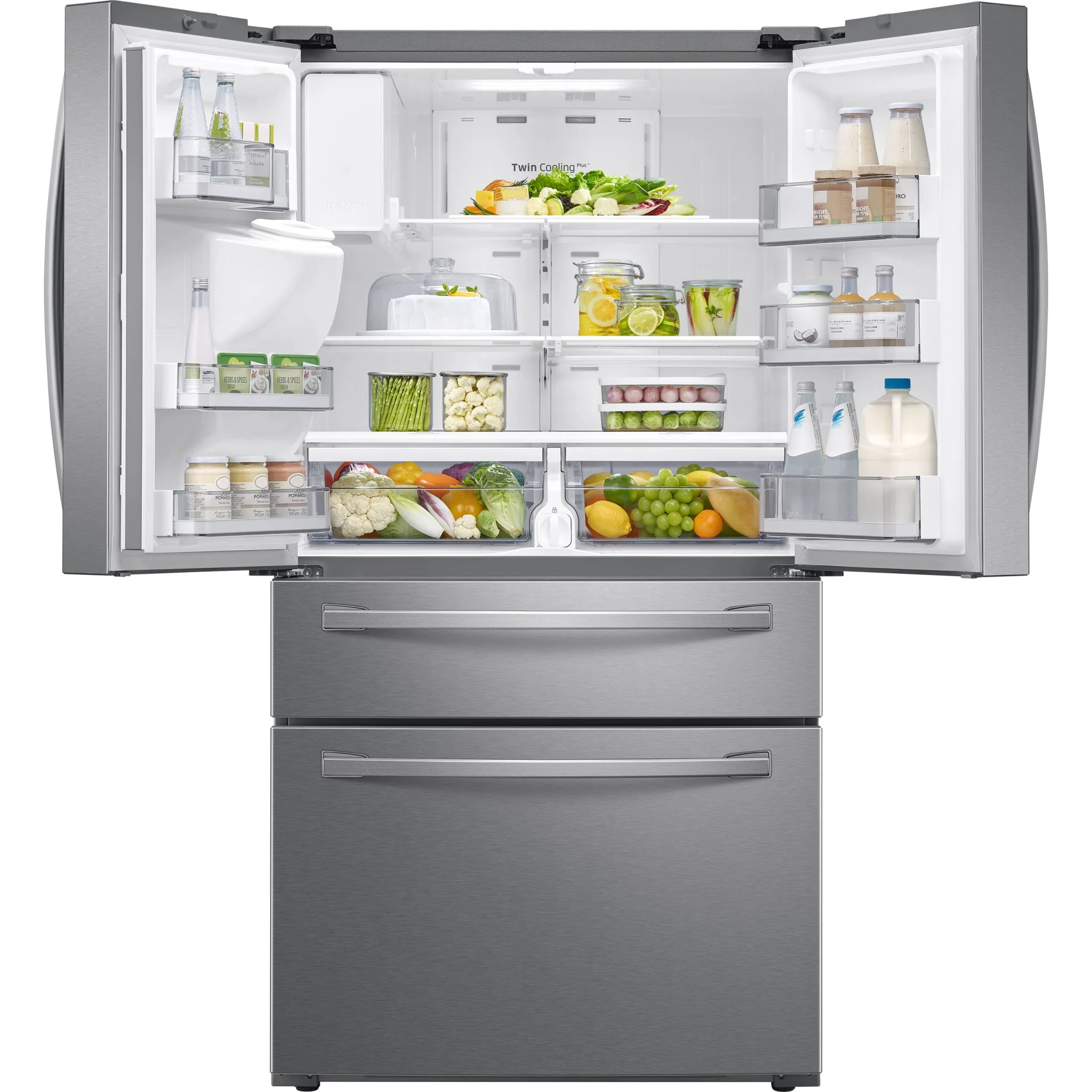Samsung 4 Door Fridge (RF28R7201SR) - Stainless Steel - Image 3