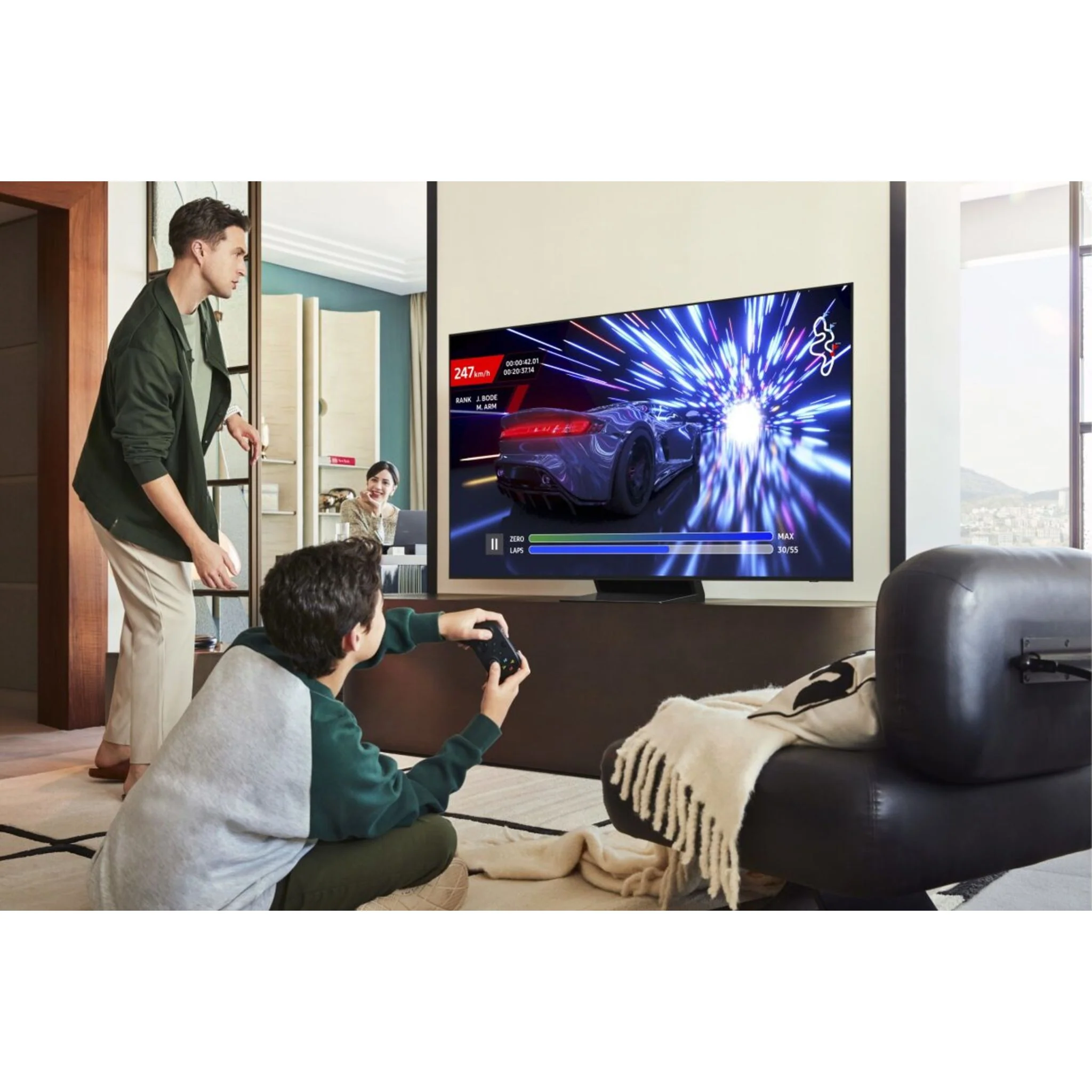 Samsung 48" OLED 4K Smart TV (QN48S90FAEXZC) - Graphite Black - Image 7