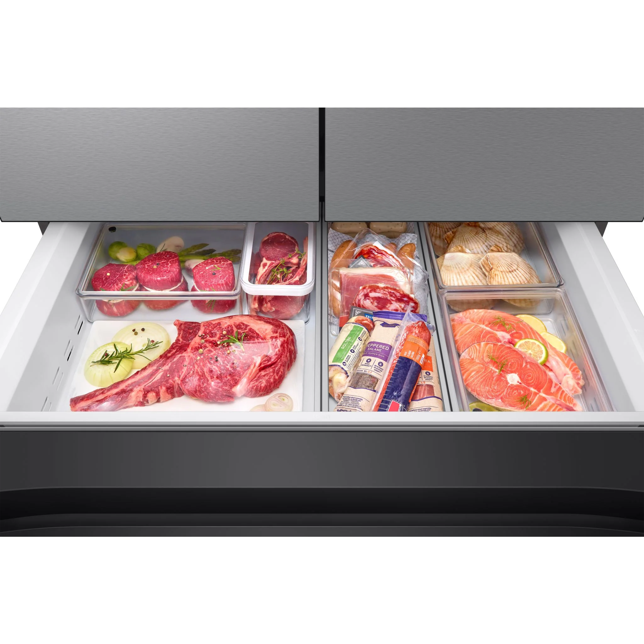 Samsung Bespoke Counter Depth Fridge (RF23BB8600QL) - SmudgeProof Stainless Steel - Image 23