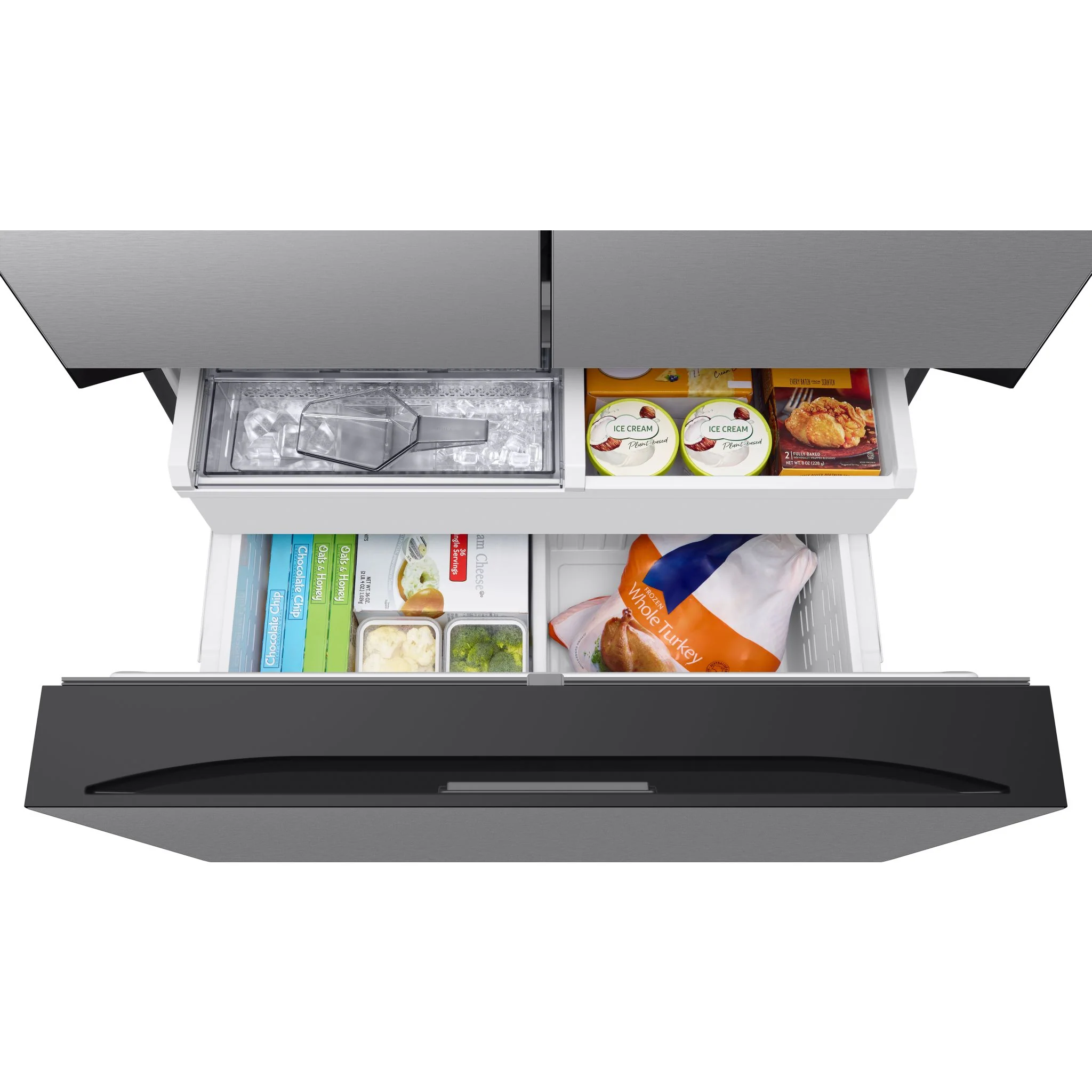 Samsung Bespoke Counter Depth Fridge (RF24BB6200QL) - SmudgeProof Stainless Steel - Image 8