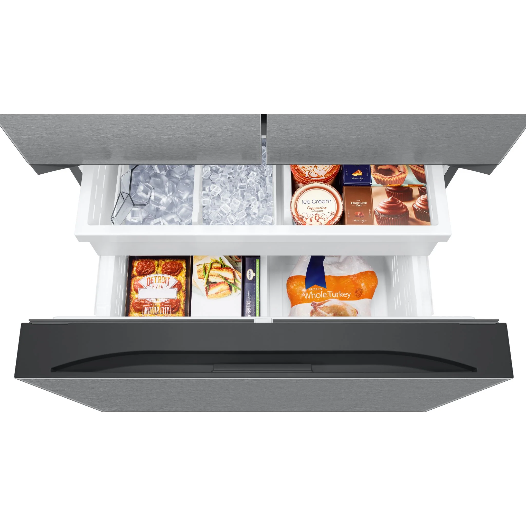 Samsung Counter Depth Fridge (RF27CG5100SRAA) - SmudgeProof Stainless Steel - Image 8
