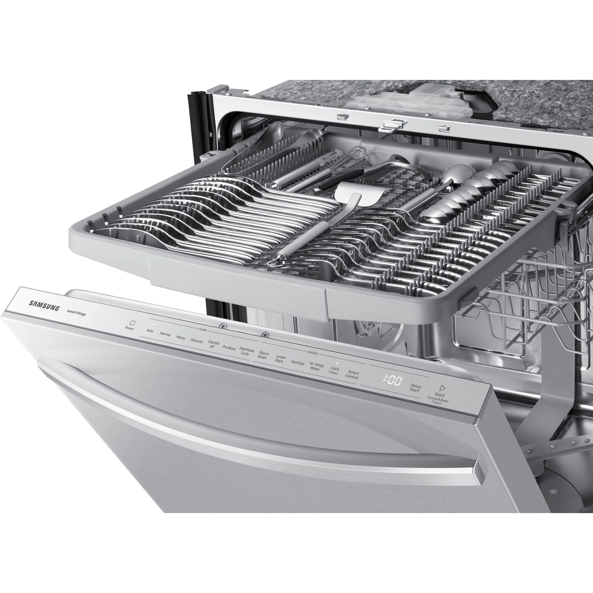 Samsung Dishwasher Stainless Steel (DW80CG5451SRAA) - Fingerprint Resistant Stainless Steel - Image 9