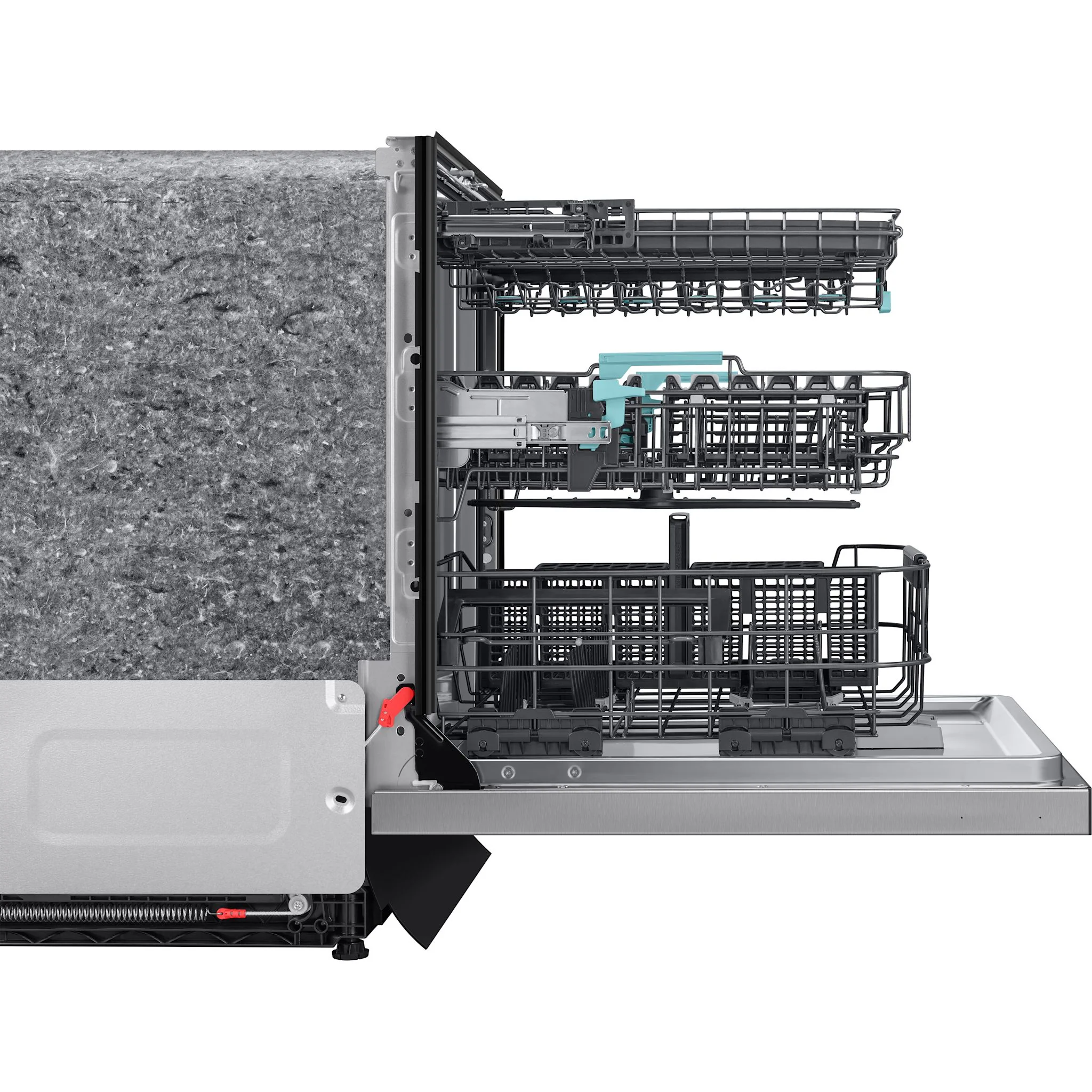 Samsung Dishwasher Stainless Steel (DW90F89P0USRAA) - Stainless Steel - Image 4