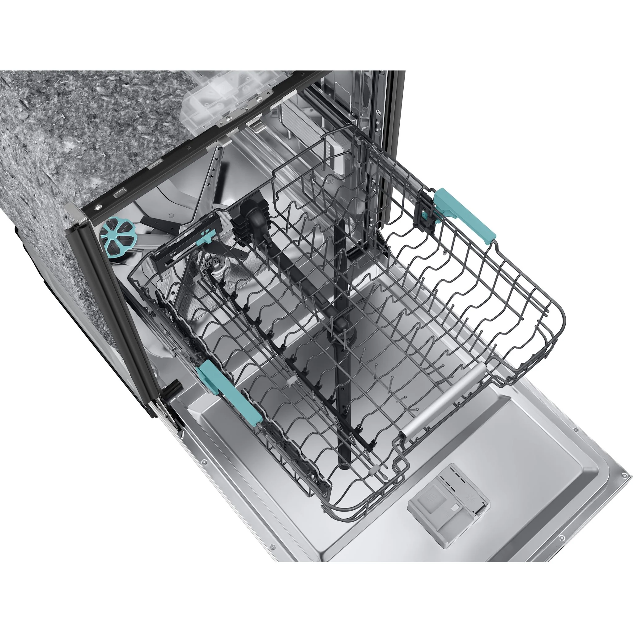 Samsung Dishwasher Stainless Steel (DW90F89T0U12AA) - White Glass - Image 5