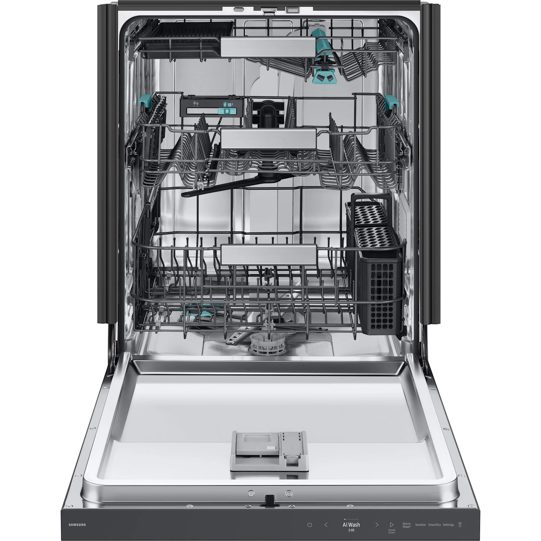 Samsung Dishwasher Stainless Steel (DW90F89T0UMTAA) - Matte Black Stainless - Image 3