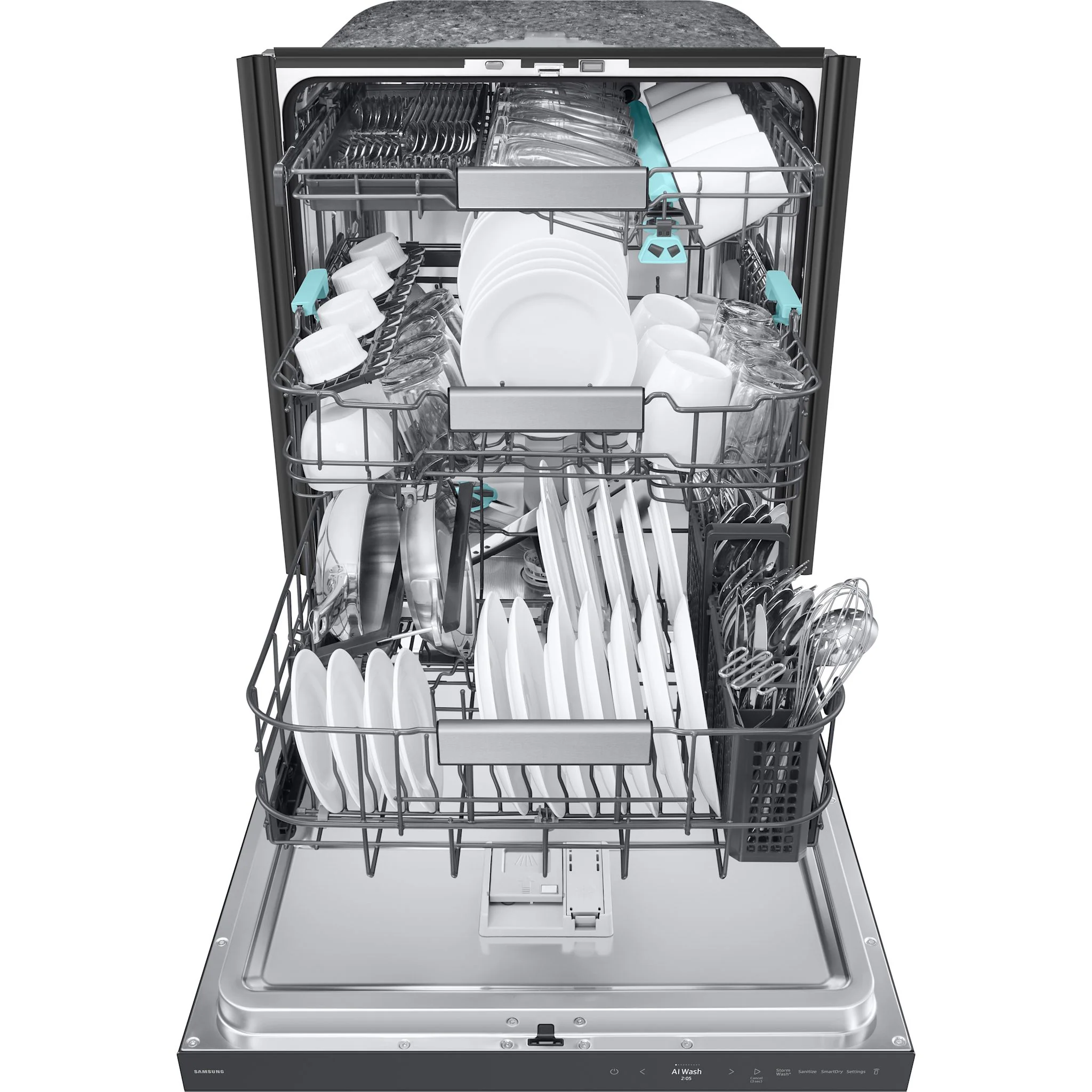Samsung Dishwasher Stainless Steel (DW90F89T0UMTAA) - Matte Black Stainless - Image 6
