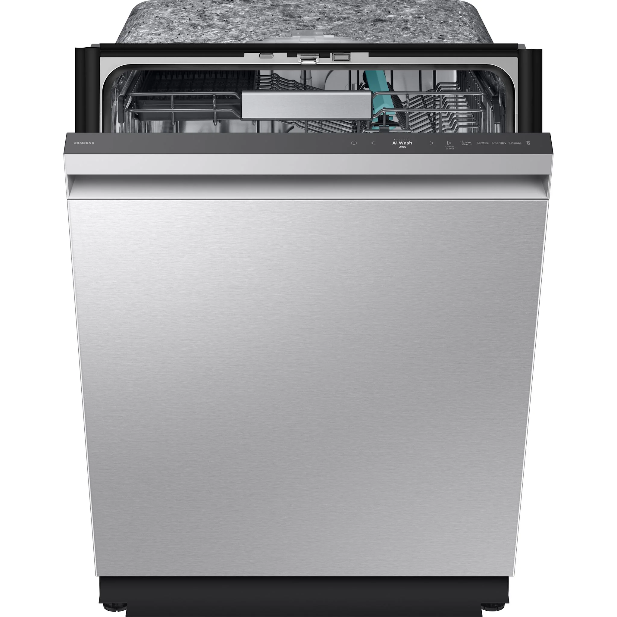 Samsung Dishwasher Stainless Steel (DW90F89T0USRAA) - Stainless Steel - Image 2