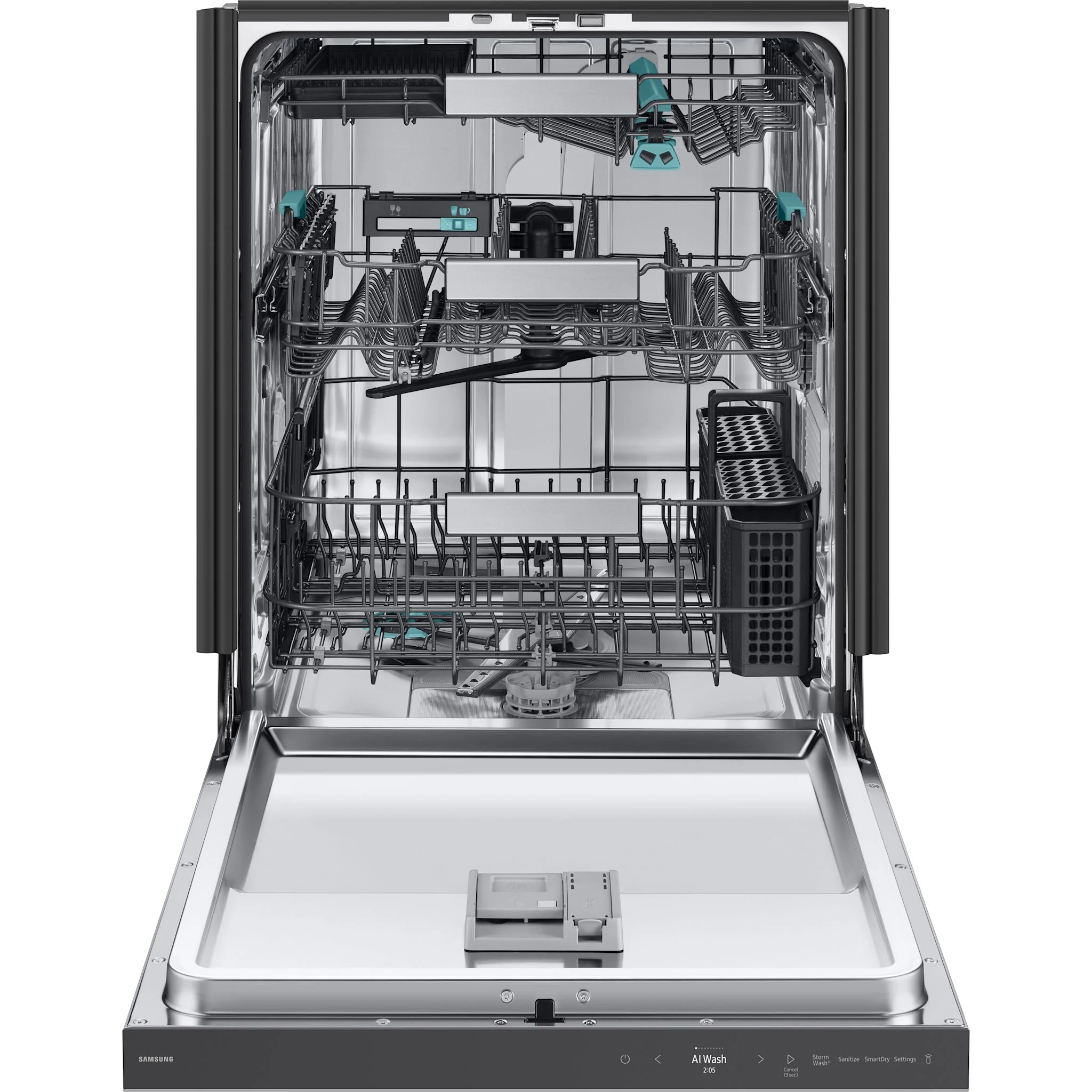 Samsung Dishwasher Stainless Steel (DW90F89T0USRAA) - Stainless Steel - Image 3