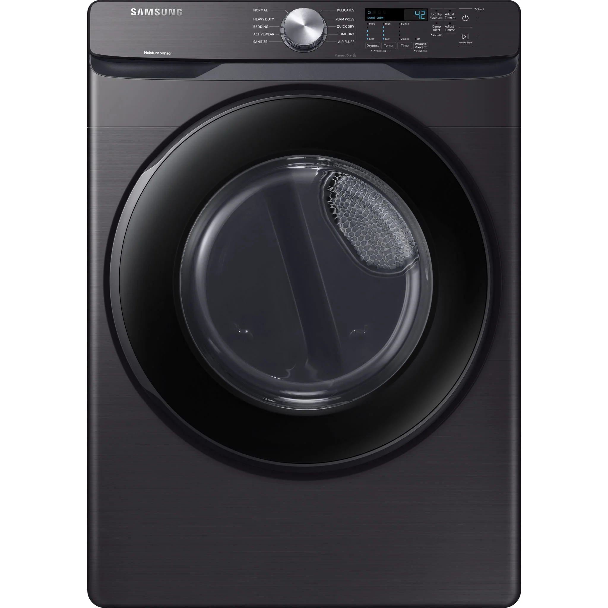 Samsung Dryer (DVE45T6005V) - Black Stainless