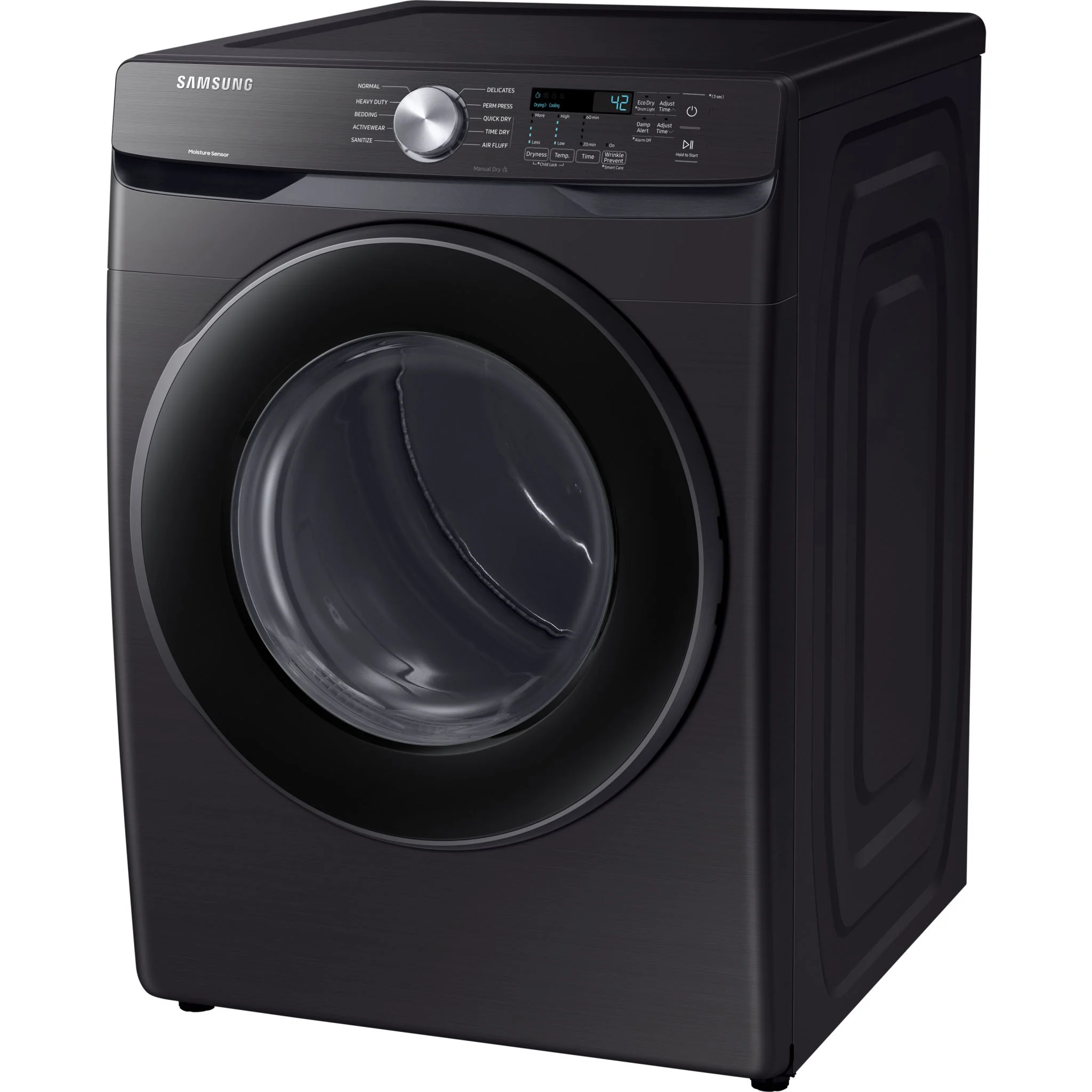 Samsung Dryer (DVE45T6005V) - Black Stainless - Image 3