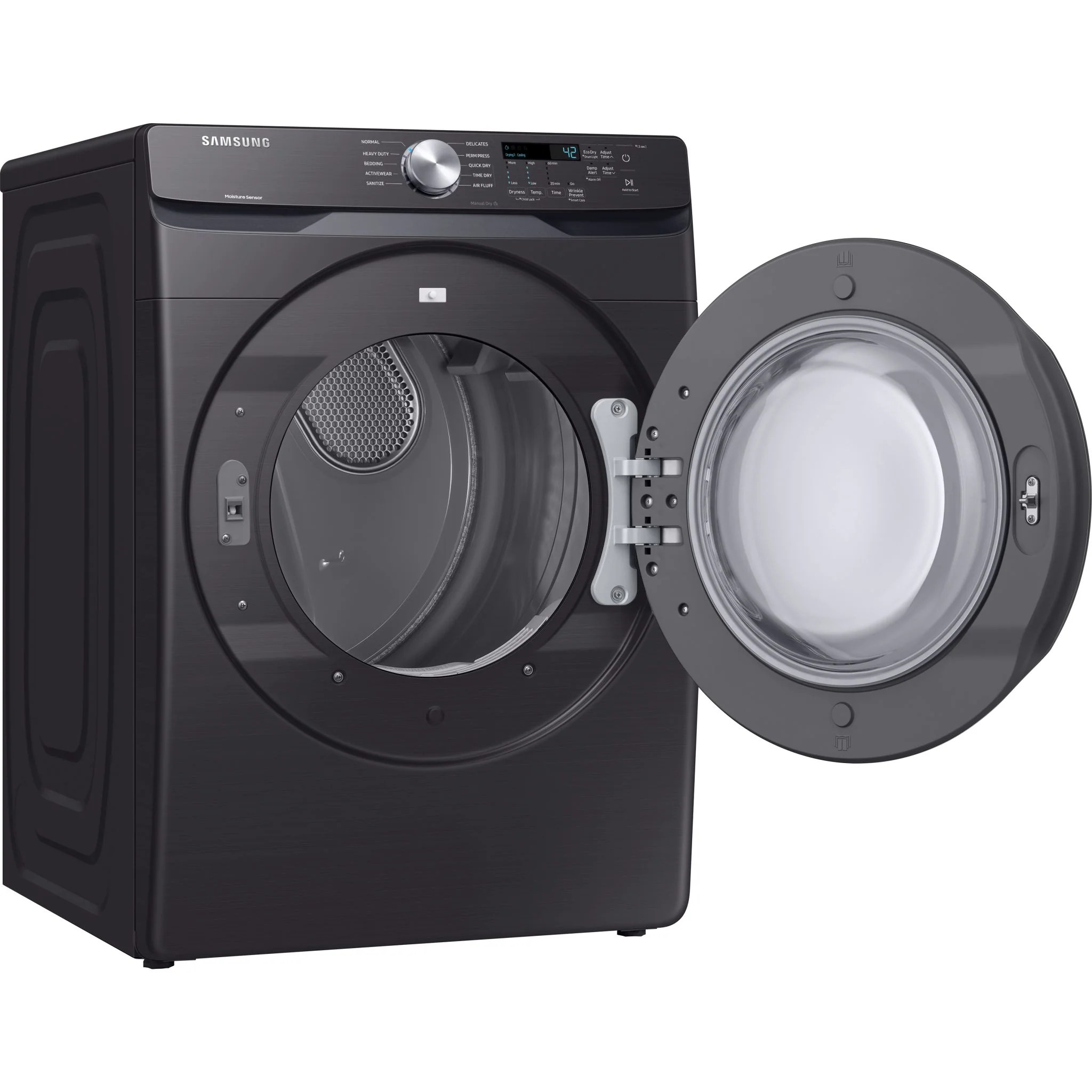 Samsung Dryer (DVE45T6005V) - Black Stainless - Image 4