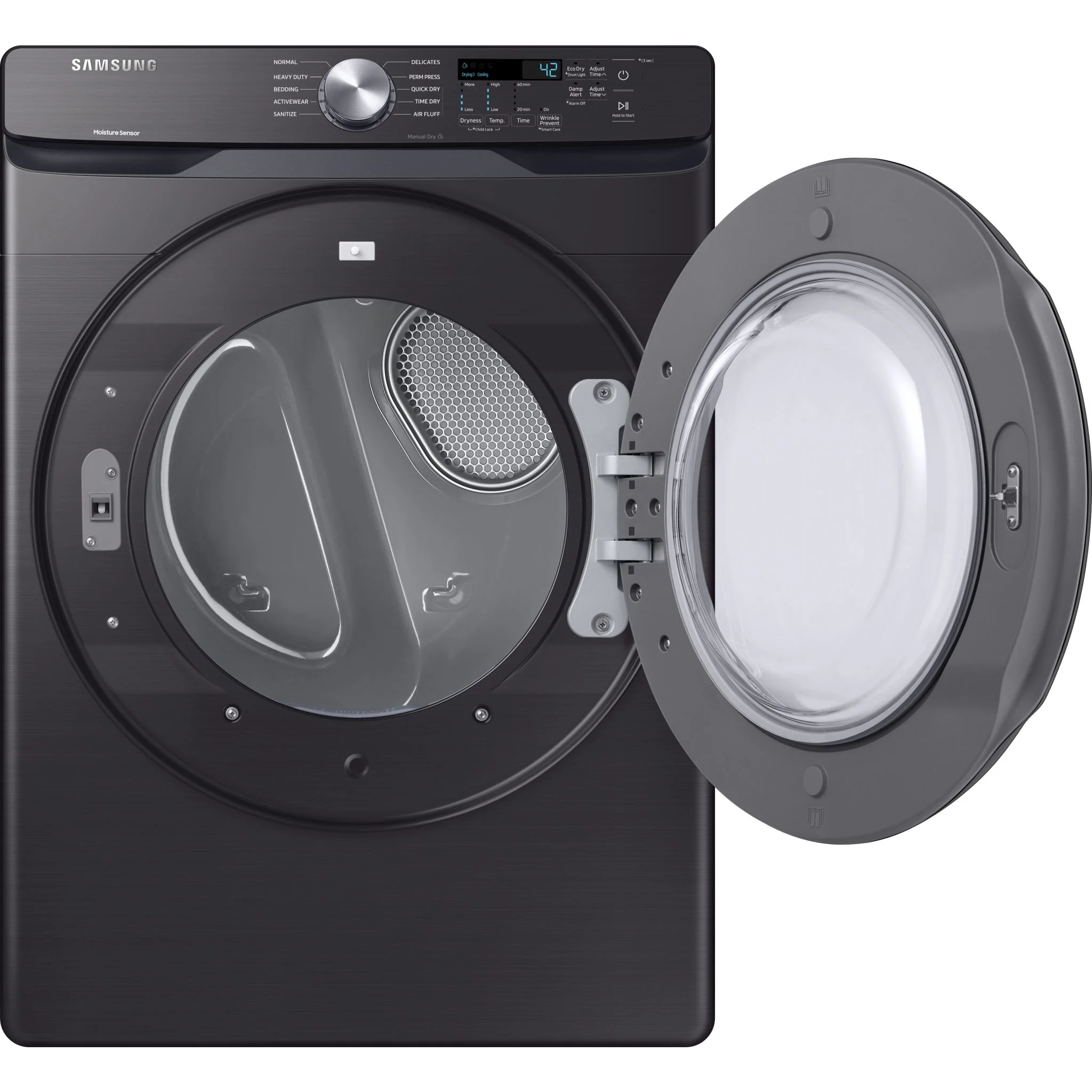 Samsung Dryer (DVE45T6005V) - Black Stainless - Image 5