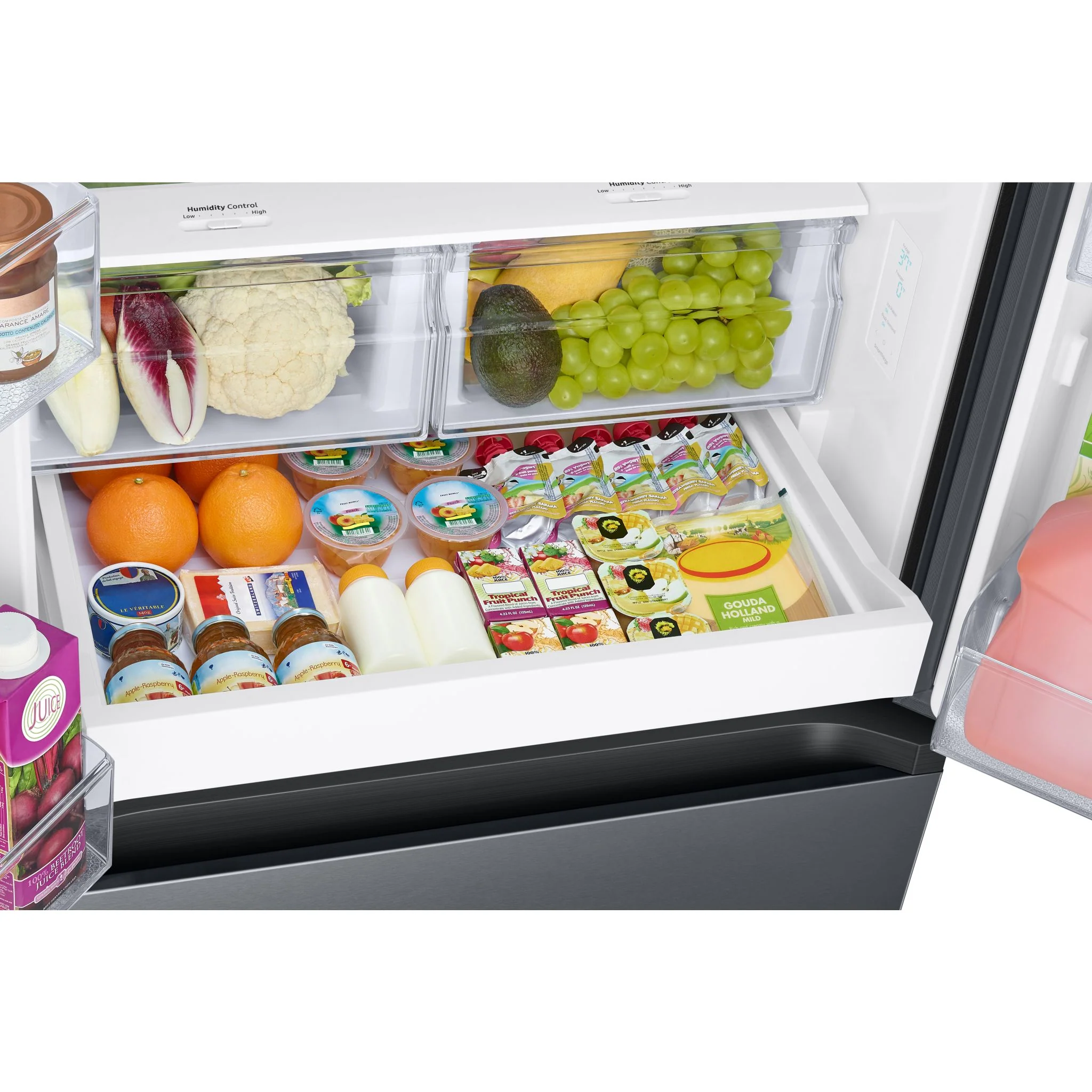 Samsung French Door Fridge (RF22A4111SG) - Black Stainless Steel - Image 10