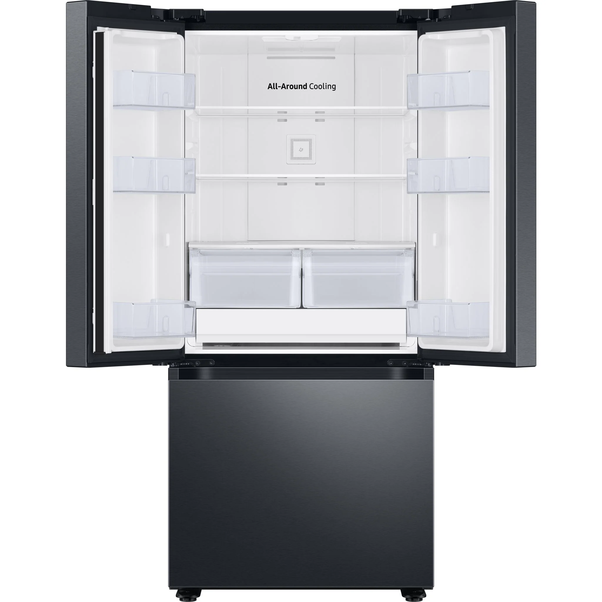 Samsung French Door Fridge (RF22A4111SG) - Black Stainless Steel - Image 4