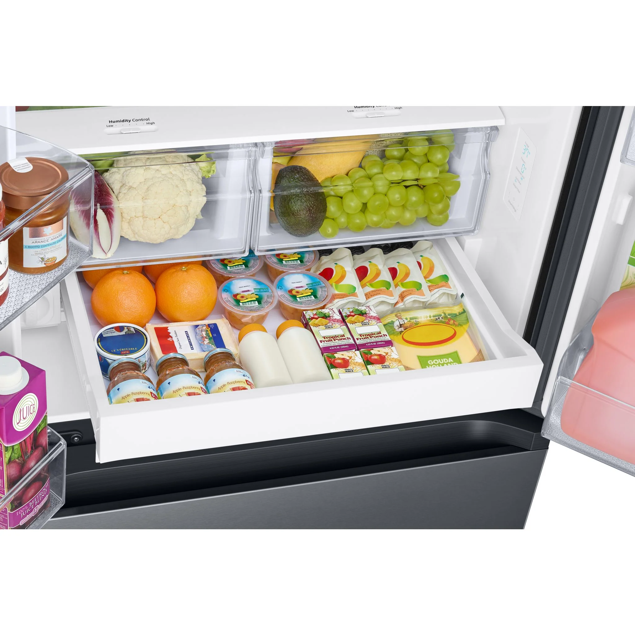 Samsung French Door Fridge (RF22A4221SG) - Black Stainless Steel - Image 12