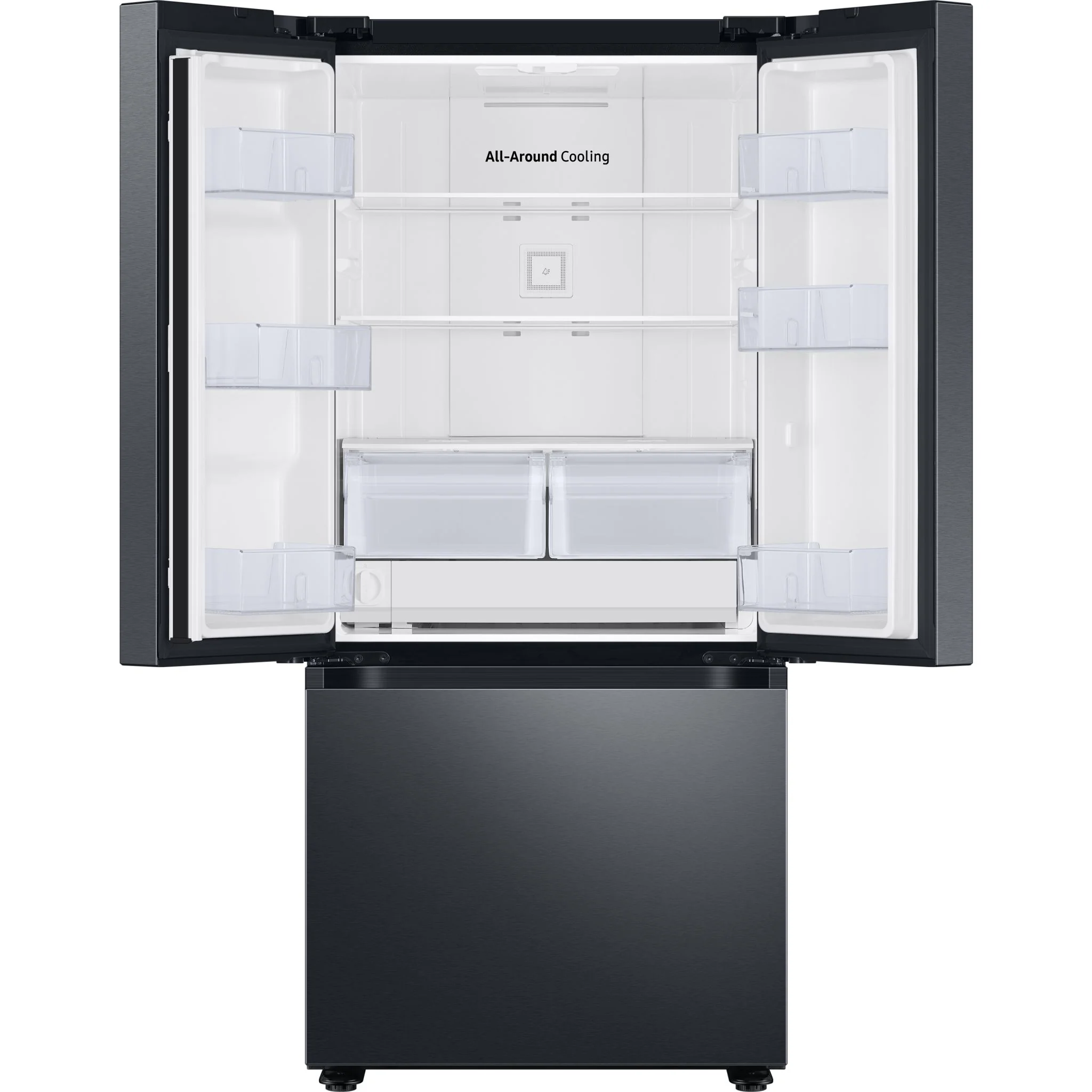 Samsung French Door Fridge (RF22A4221SG) - Black Stainless Steel - Image 4